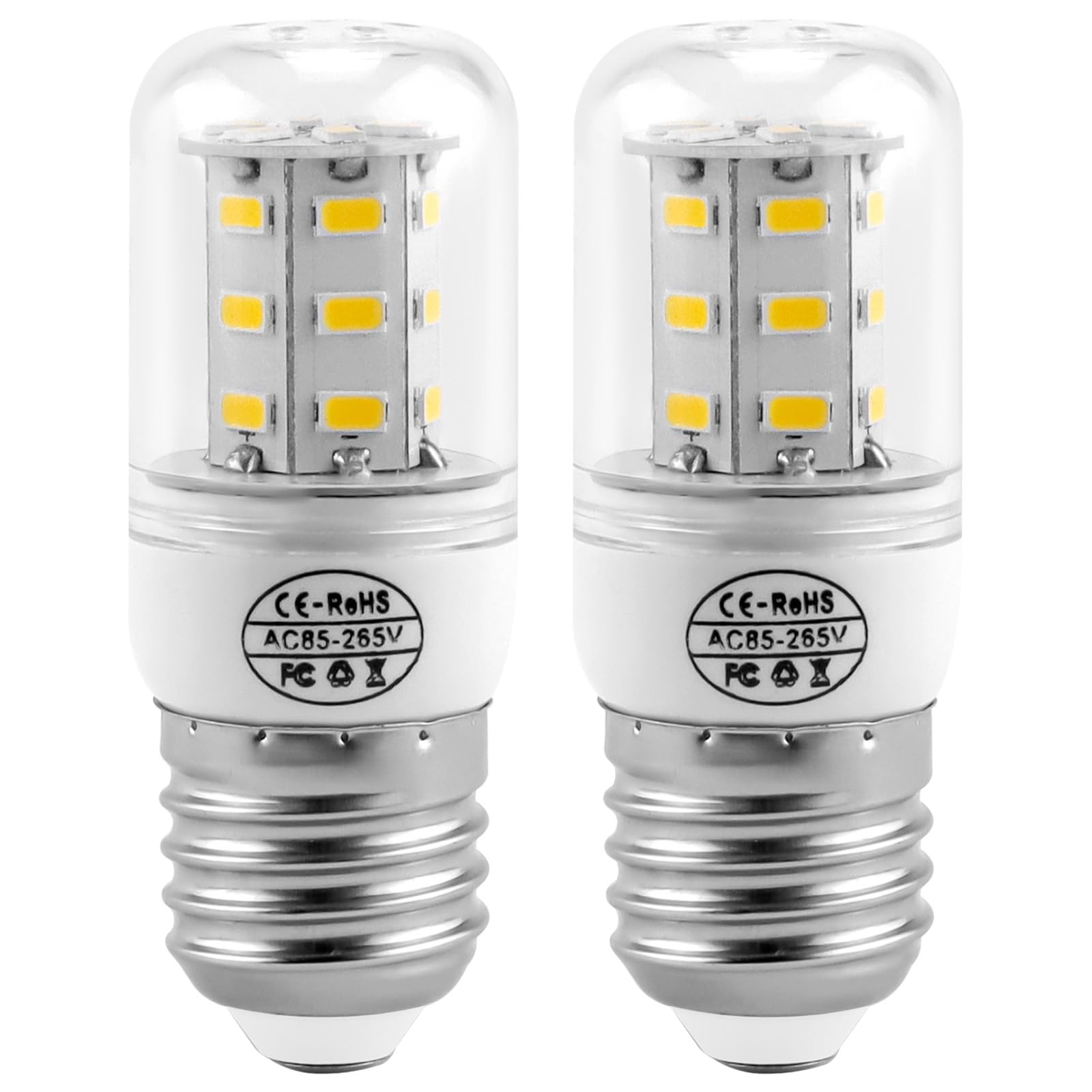 Ami Parts 2Pack 5304511738 Light Bulb Refrigerator 3.5W (110V-240V Warm Light) Led Kei D34L Replacement Light Bulb Refrigerator 