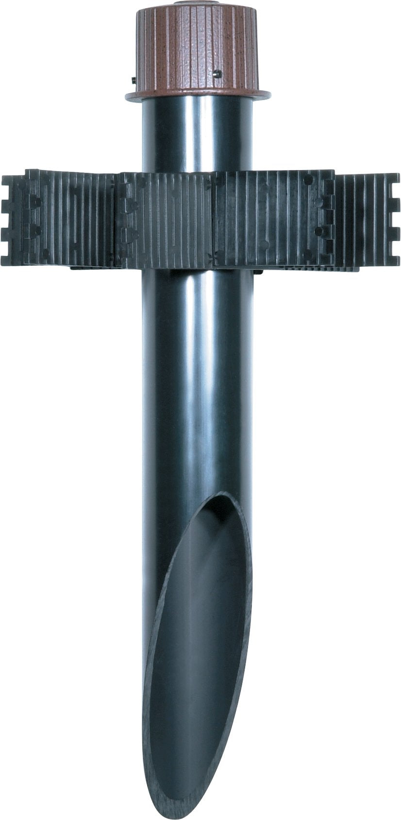 Nuvo Lighting SF76/639 2-Inch by 18-Inch PVC Mounting Post Die Cast Aluminum Cap Durable Outdoor Landscape Pathway Lighting, Old