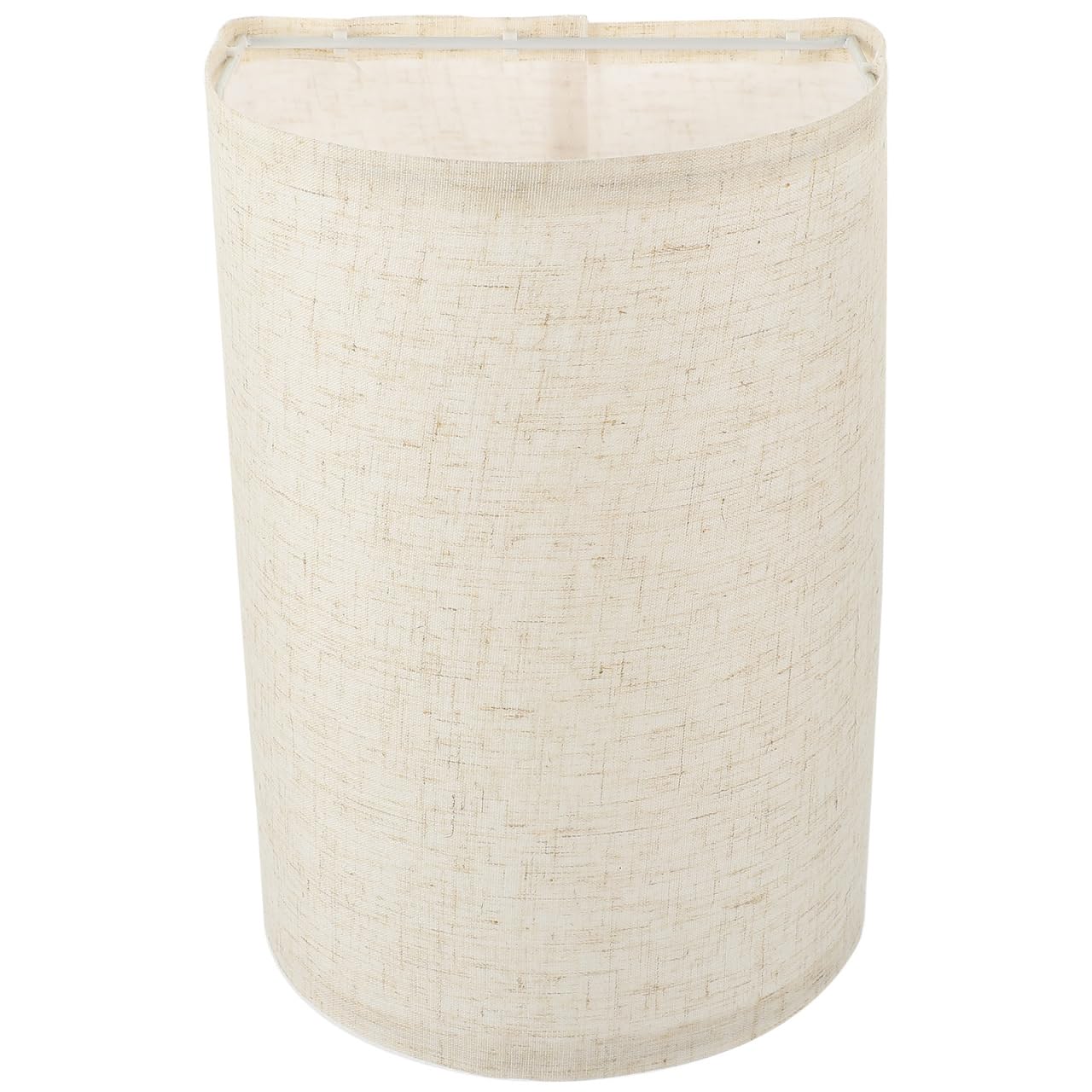 Burlap Semicircle Lampshades, Beige Fabric Lampshade for Table Lamp, Wall Sconce Lamp Replacement, for Bedroom, Living Room, Hal