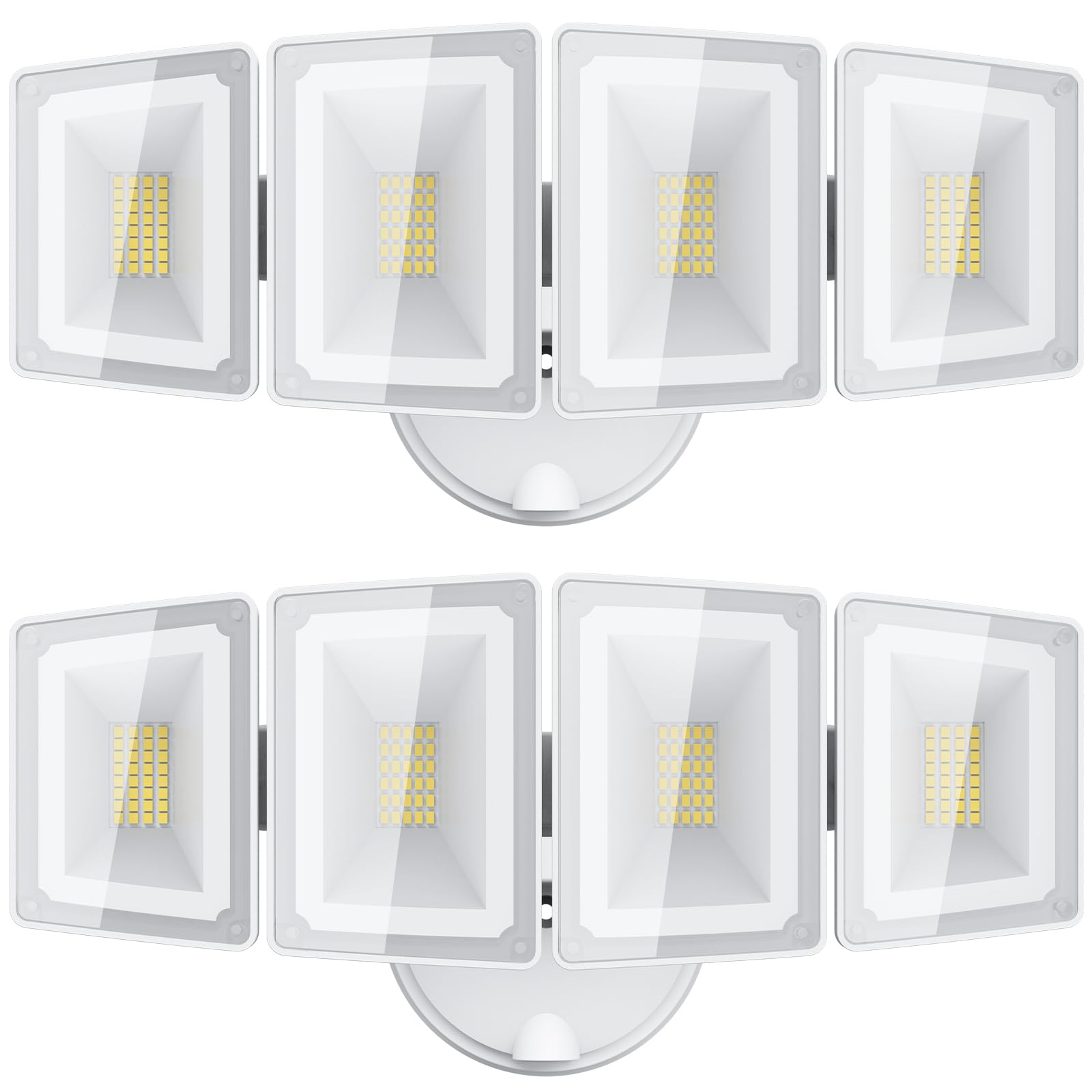 USTELLAR 100W LED Floods Light Outdoor, 10000LM Super Bright Flood Lights Switch Controlled, Security Light with 4 Adjustable He
