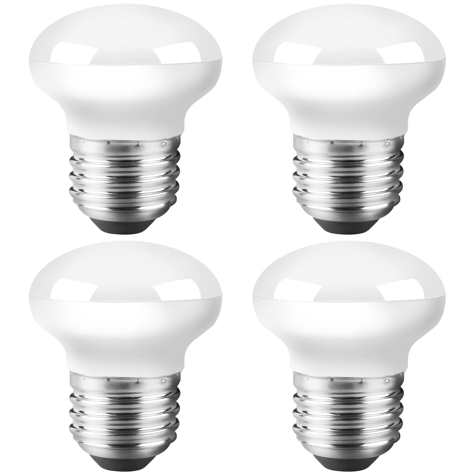 Haian Support E26 Base R14 Led Bulb, 4W Warm White, 4-Pack Curio Cabinet Light Bulbs