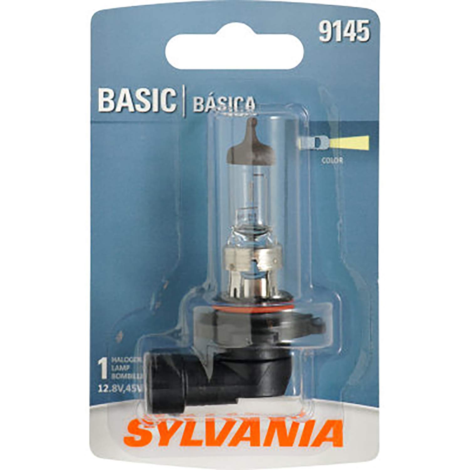 SYLVANIA 9145 Basic Halogen Fog Light Bulb - Black, 1 Bulb, Lead Material