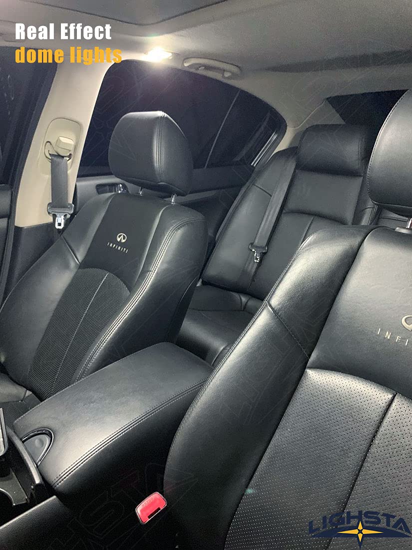 Lighsta 12Pcs Super Bright White Led Interior Light Kit Package For Acura Tl 2004 2005 2006 2007 2008 + License Plate Lights And Install Tool