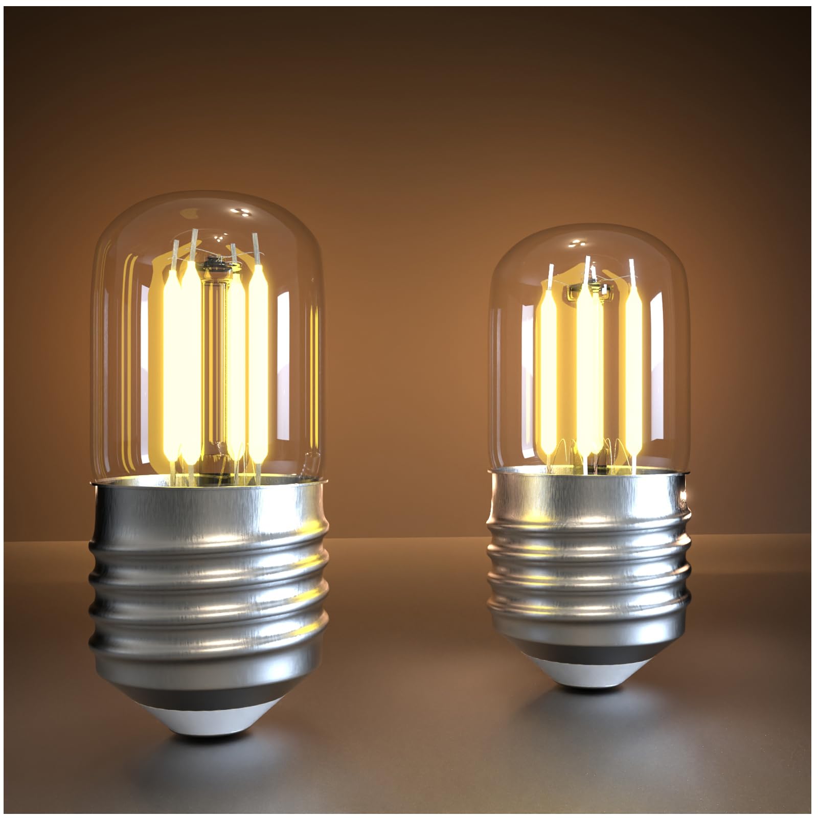 Jensense Led Refrigerator Light Bulb 40W Equivalent Fridge Light Bulb Kei D34L Refrigerator Bulb 5304511738 4W Appliance Bulb E2