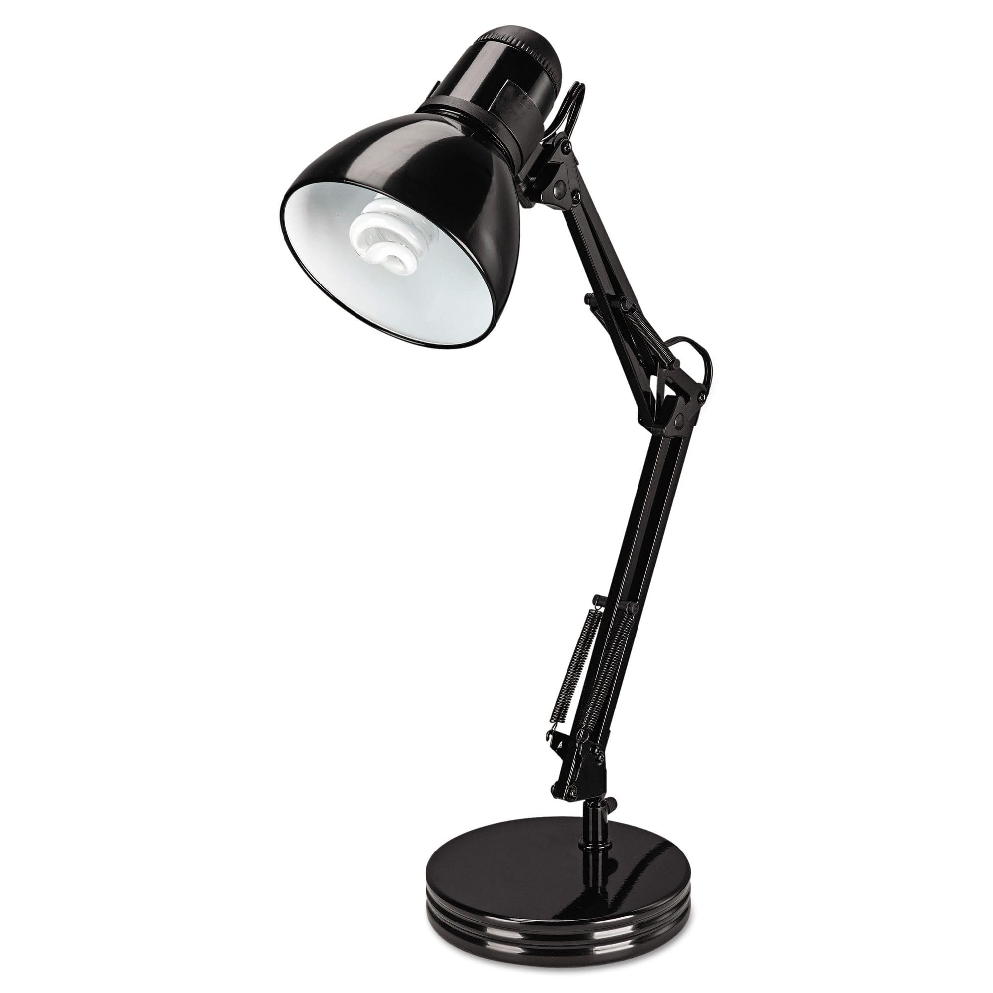 Alera Alelmp603B 6.75 In. W X 11.5 In. D X 22 In. H Adjustable Arm Architect Desk Lamp - Black
