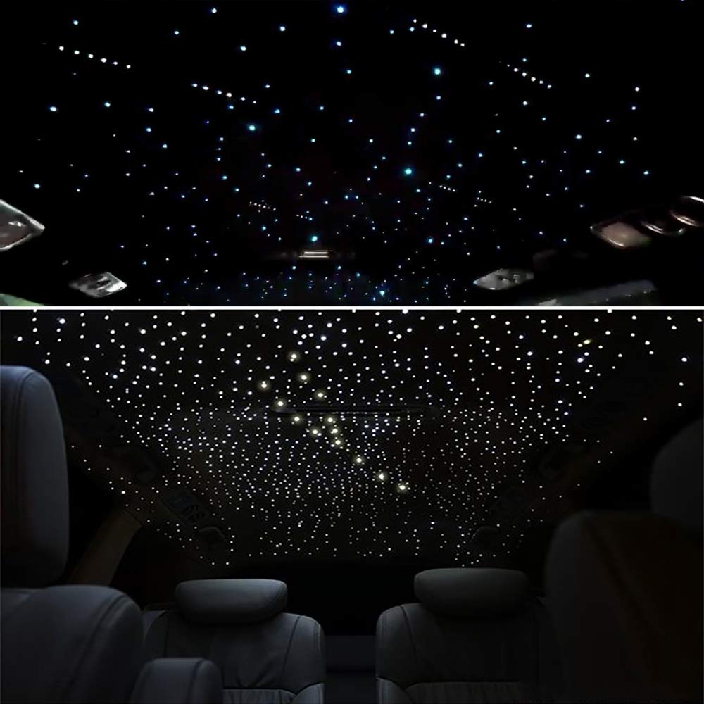 Akepo 20W Dual Head Rgbw Fiber Optic Star Ceiling Light Kit, 710Pcs 13.1Ft, Multicolor, Model Qj-L016, App & Music Mode