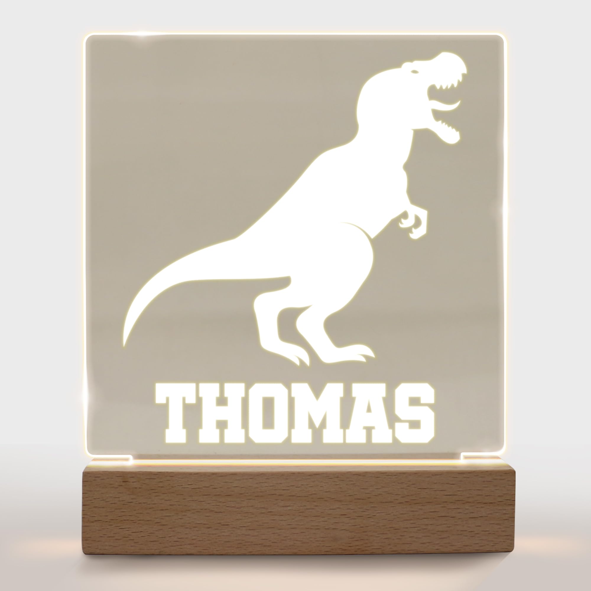 Custom Night Light For Kids Girls Boys Personalized Gifts For Baby Nursery Bedroom Décor Dinosaur