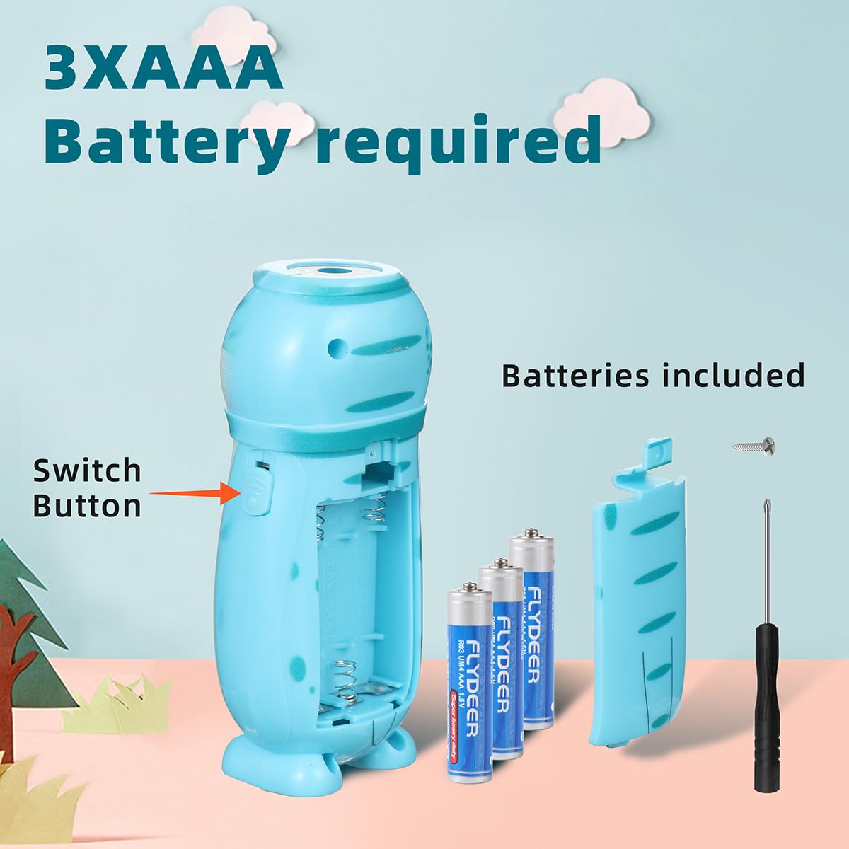 Hilngav 4 Pack Small Mini Led Flashlight For Kids - Cute Animal Flashlight - 2 In 1 Lantern Flashlight - Christmas Gifts Stockin