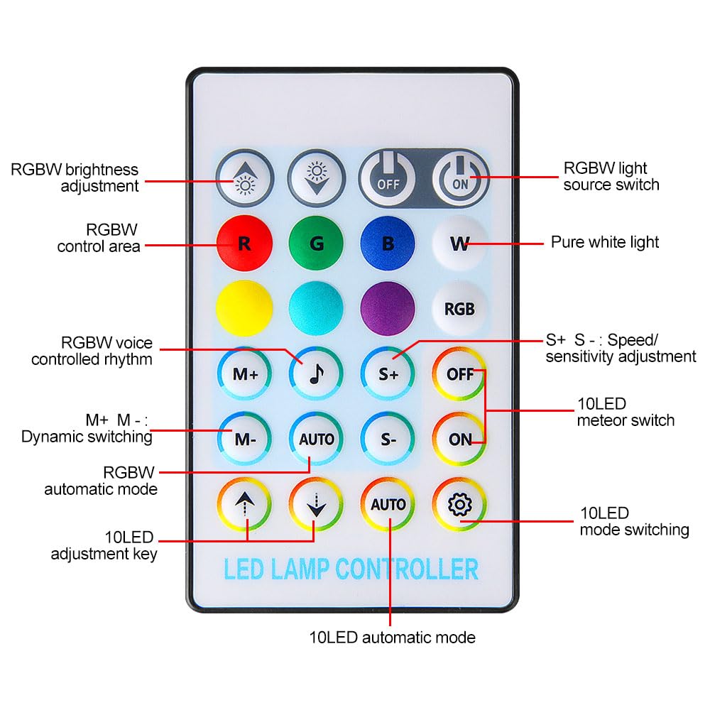 XAEIOW Twinkle Starlight Headliner Light Kit, 16W, 500pcs, 6.5ft, Red, APP/Remote Control for Car/Home/Party