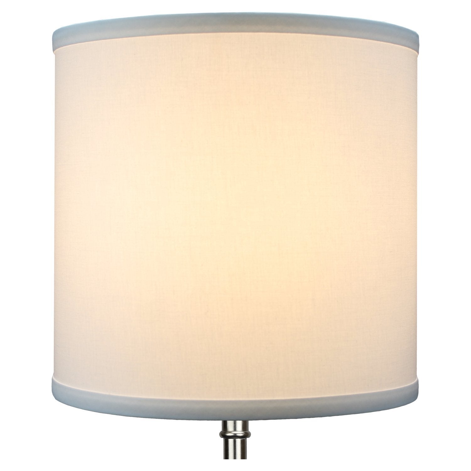 Fenchelshades.Com 10&quot; Top Diameter X 10&quot; Bottom Diameter 10&quot; Height Fabric Drum Lampshade Spider Attachment (Linen White)