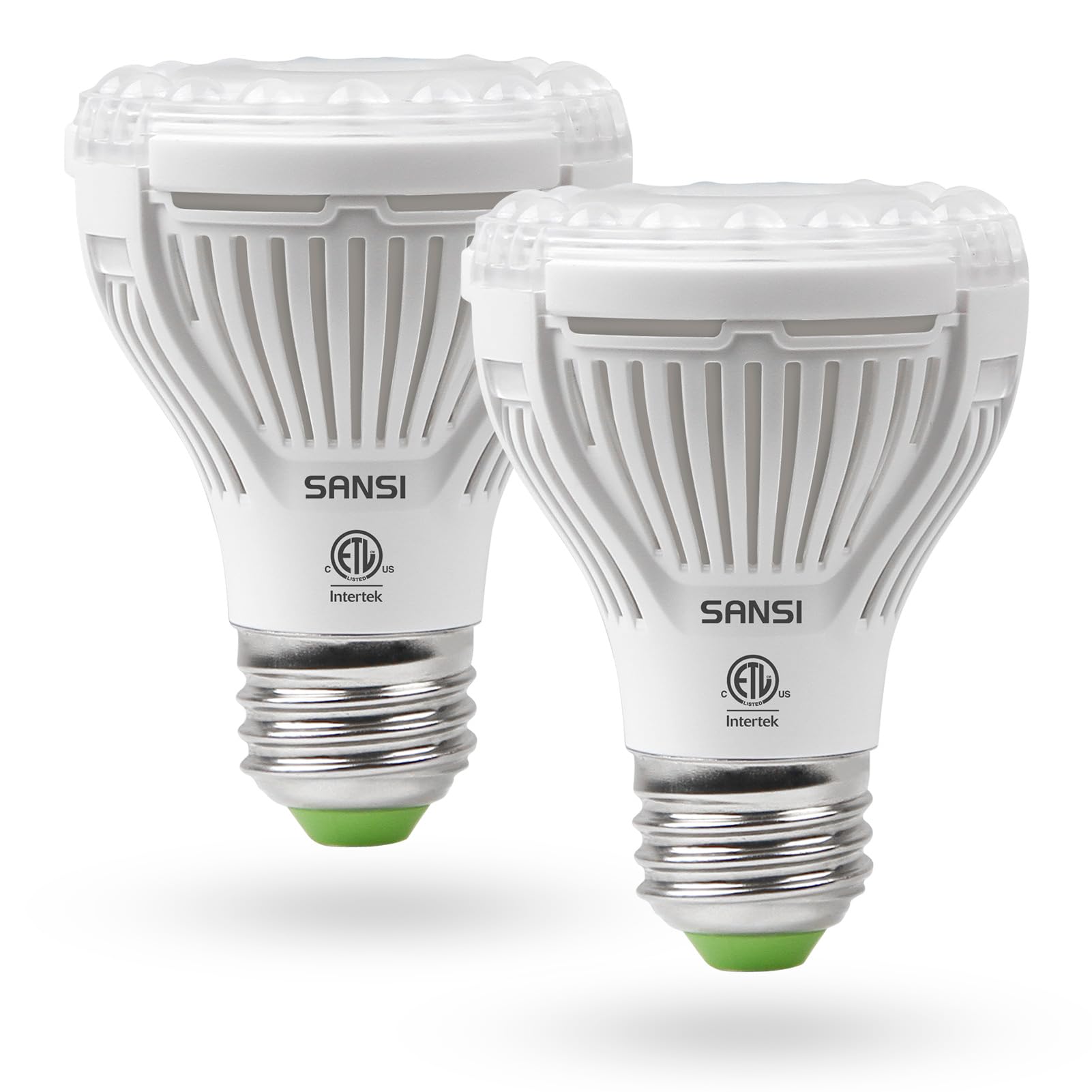 SANSI LED Grow Light Bulb, Full Spectrum 10W (150W Equiv), E26 Base, 2-Pack, Ceramic, 4000k