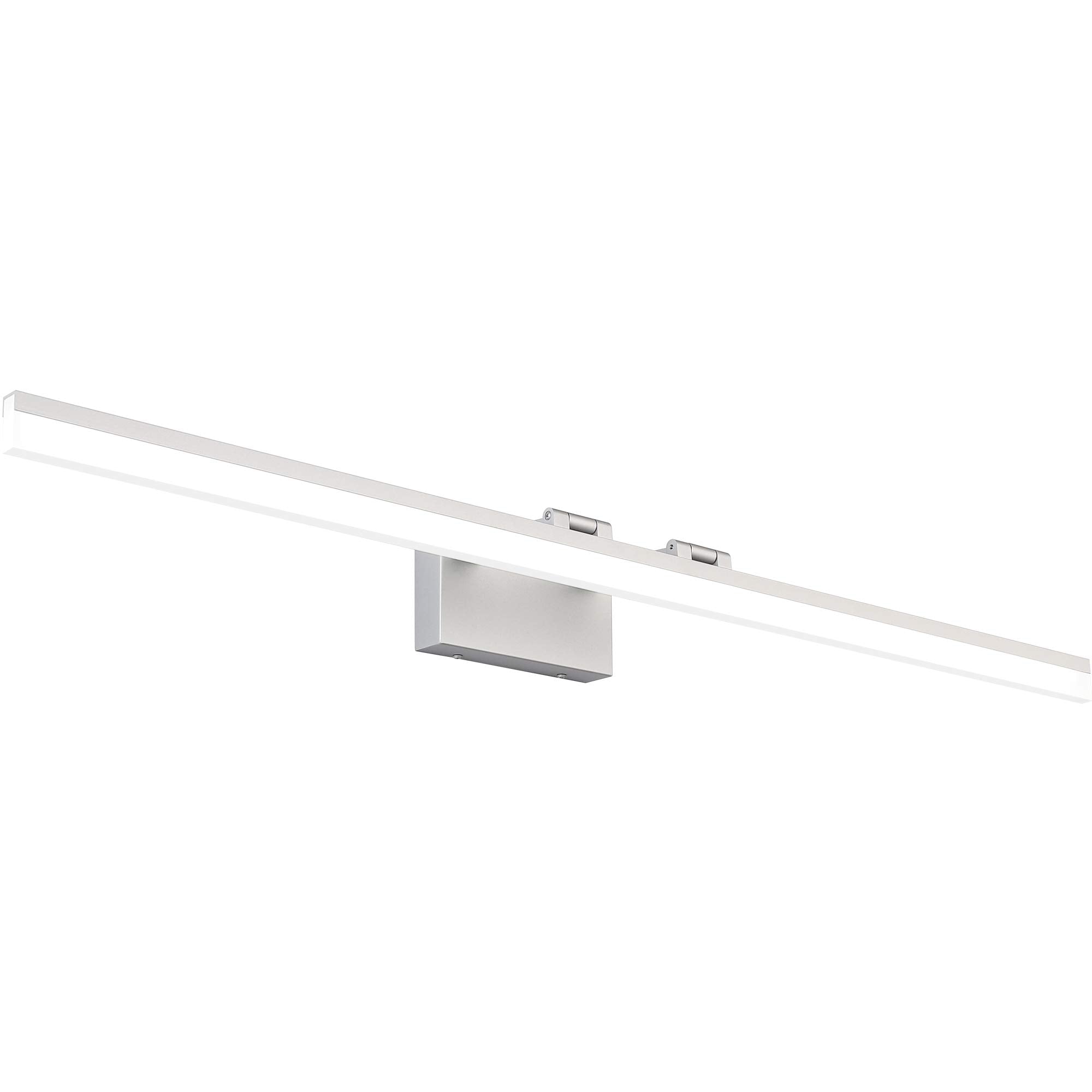SOLFART LED Vanity Lighting Fixture, Dimmable, Silver Aluminum, 47.3 Inch, Model 8778-1200mm, Acrylic