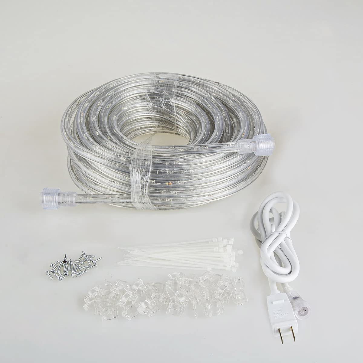 Guotong 50Ft Led Rope Lights, 540 Warm White Leds, Waterproof, Indoor/Outdoor Decorative Lighting