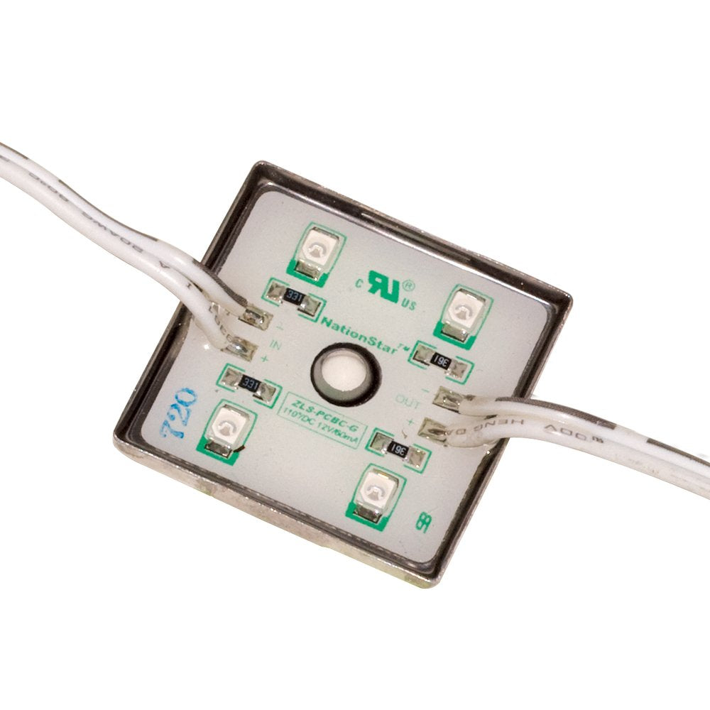 Jesco Lighting DL-SQ Static Series Single-Color Lighting Strip, Cool White 6000K, 65 Degree Beam Spread, Plastic