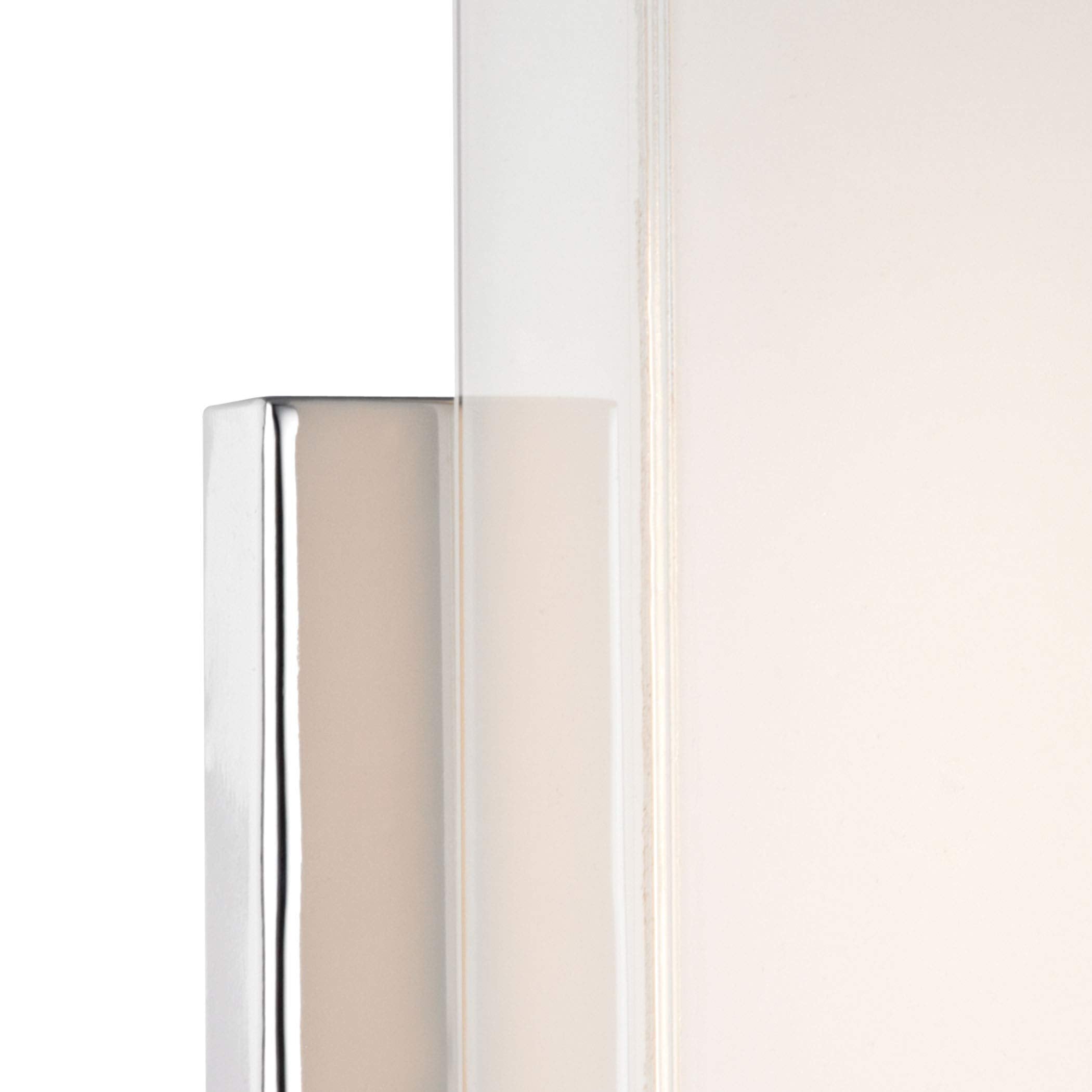 Elk Home Midtown 1-Light Sconce - in Chrome Finish, with White Painted Glass, Modern/Contemporary Style