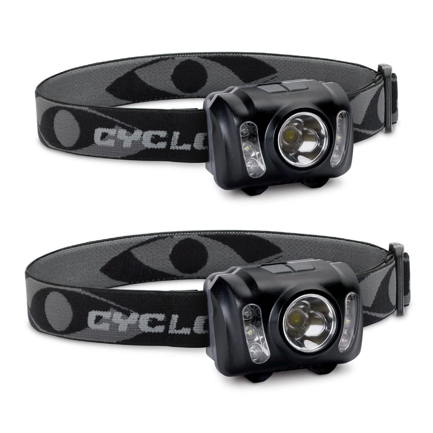 Cyclops 210 Lumen Headlamp, Tactical Durable Lightweight Compact Adjustable Stretch Headband Bright 3 Color Led Headlight, Aaa B