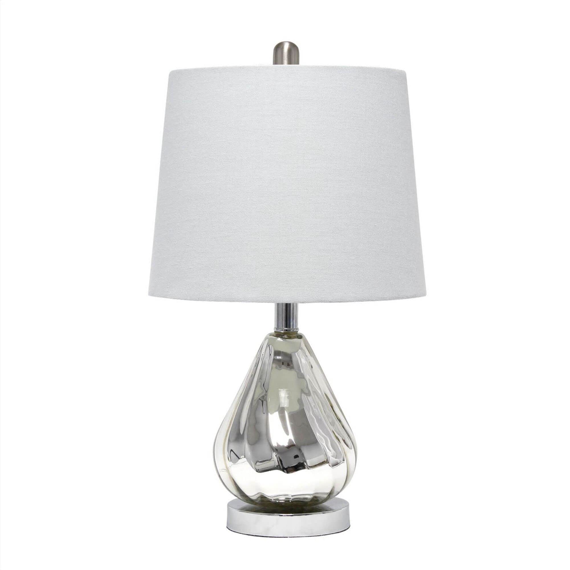 Lalia Home Contemporary Kissy Pear Table Lamp With Gray Fabric Shade