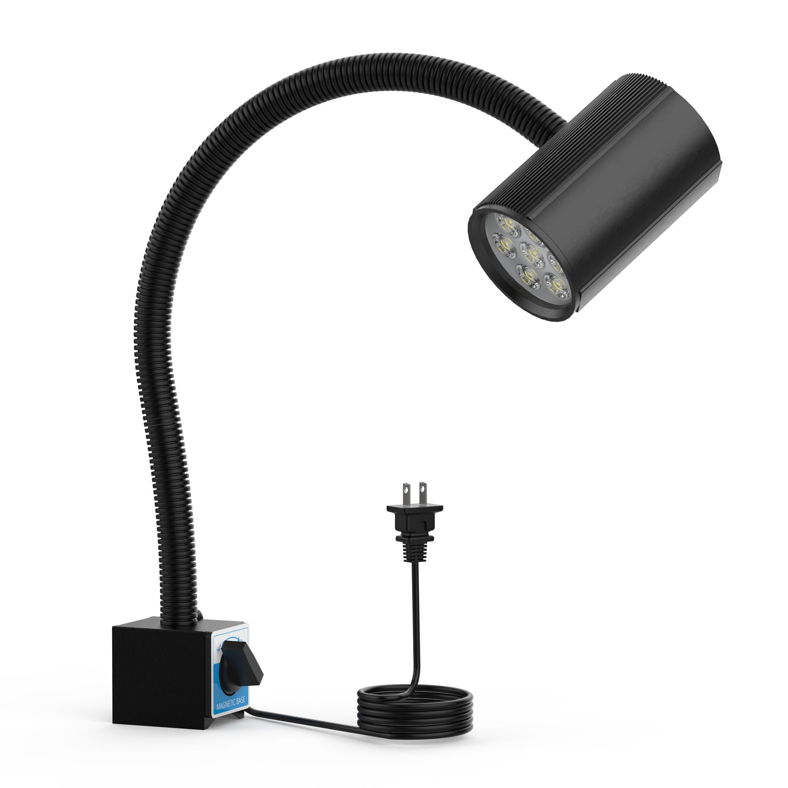 Magnetic Work Light, 14W Machine Light, 1400 Lumens Flexible Lathe Light for CNC Milling Machine Drill Press