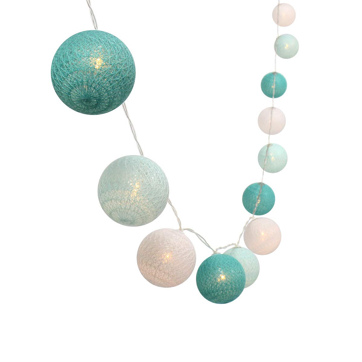 Gardeningwill LED String Fairy Light, 3M/10Ft, Battery Operated, Blue White, Model CBL-B, Plastic Material