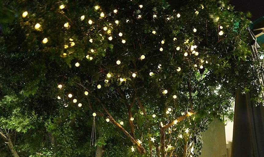 Solatec Solar String Lights, 2 Pack Outdoor String Light 60 Led 40Ft 8 Lighting Modes Waterproof Solar Powered Patio Solar Light