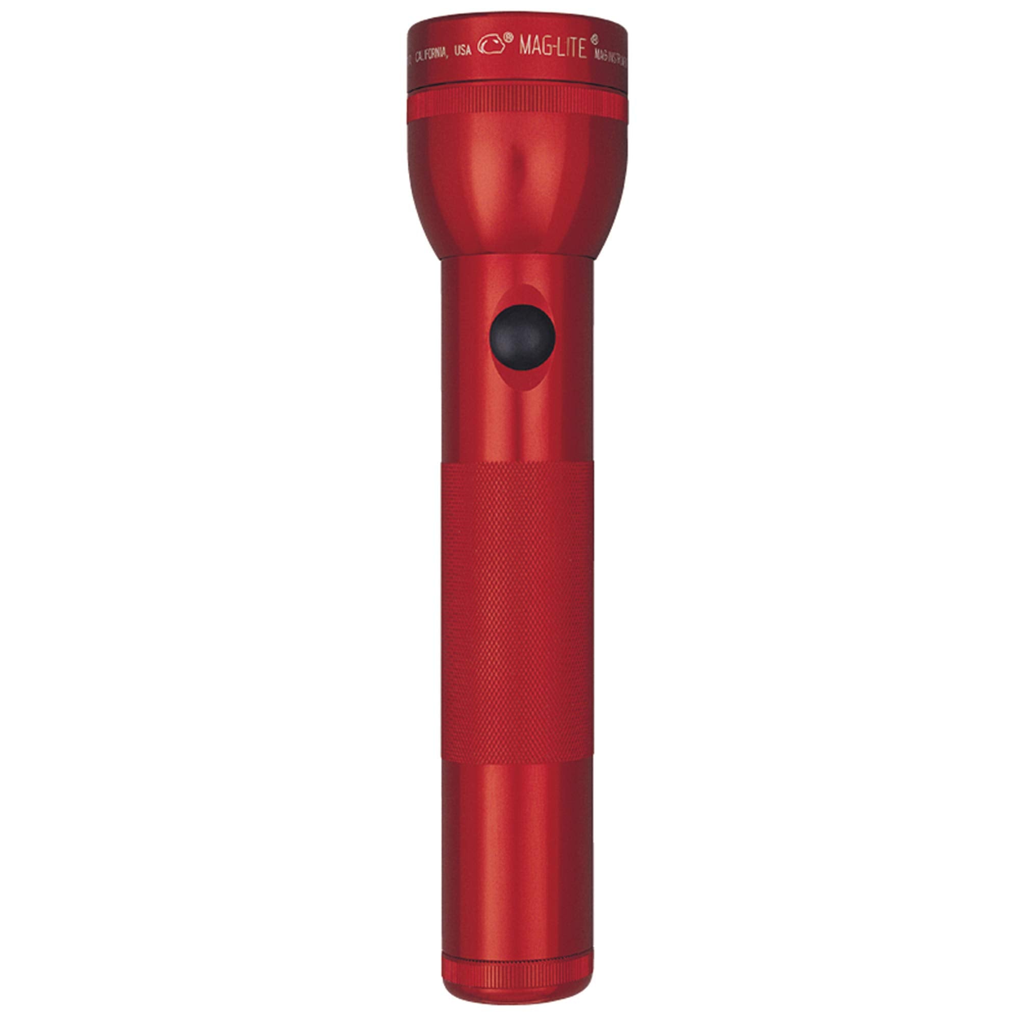 Maglite Heavy-Duty Incandescent 2-Cell D Flashlight In Display Box, Red