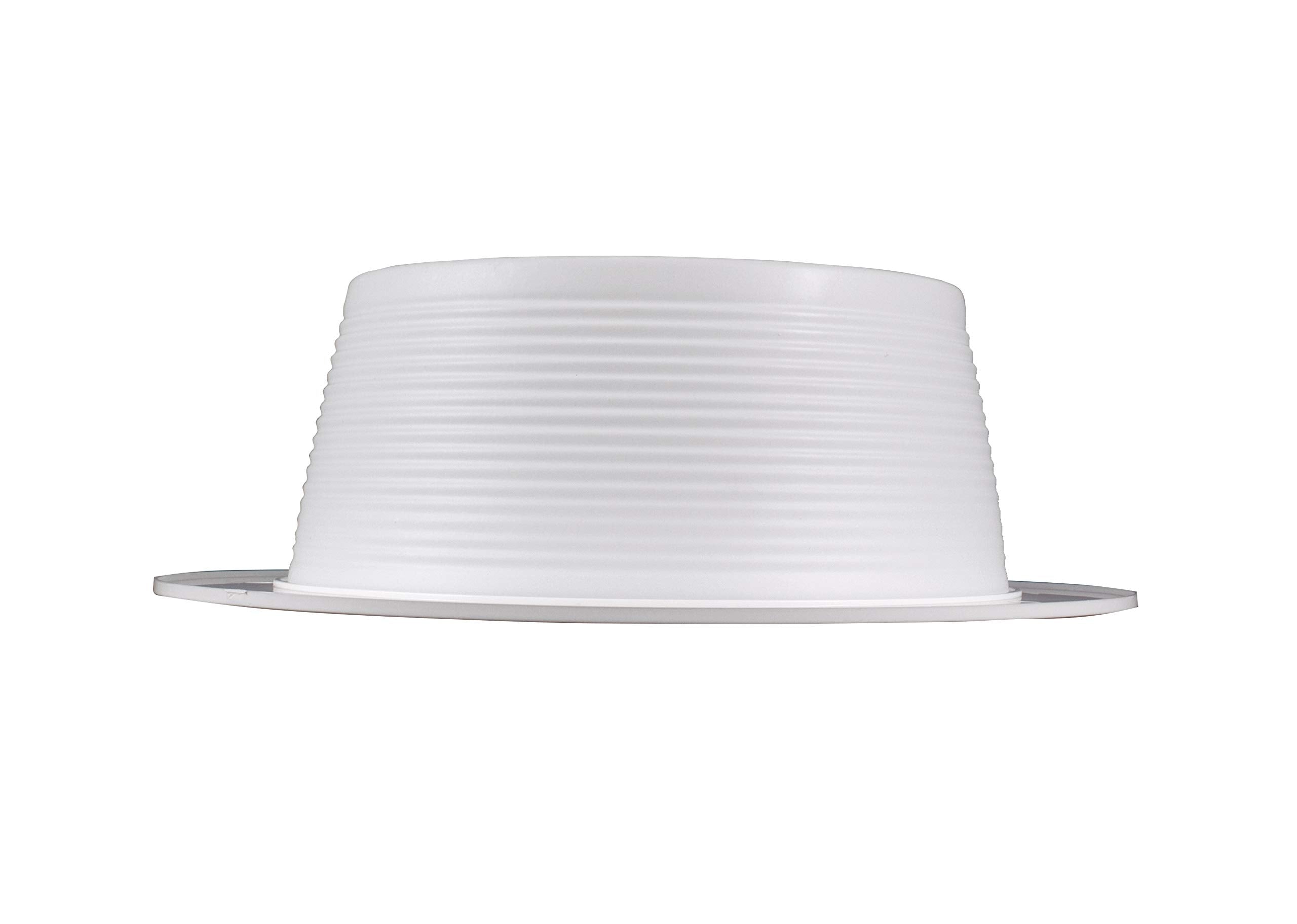 Nicor Lighting 6 Inch White Recessed Baffle Trim  Single Piece  Fits 6 Inch Housings (17510Sp)