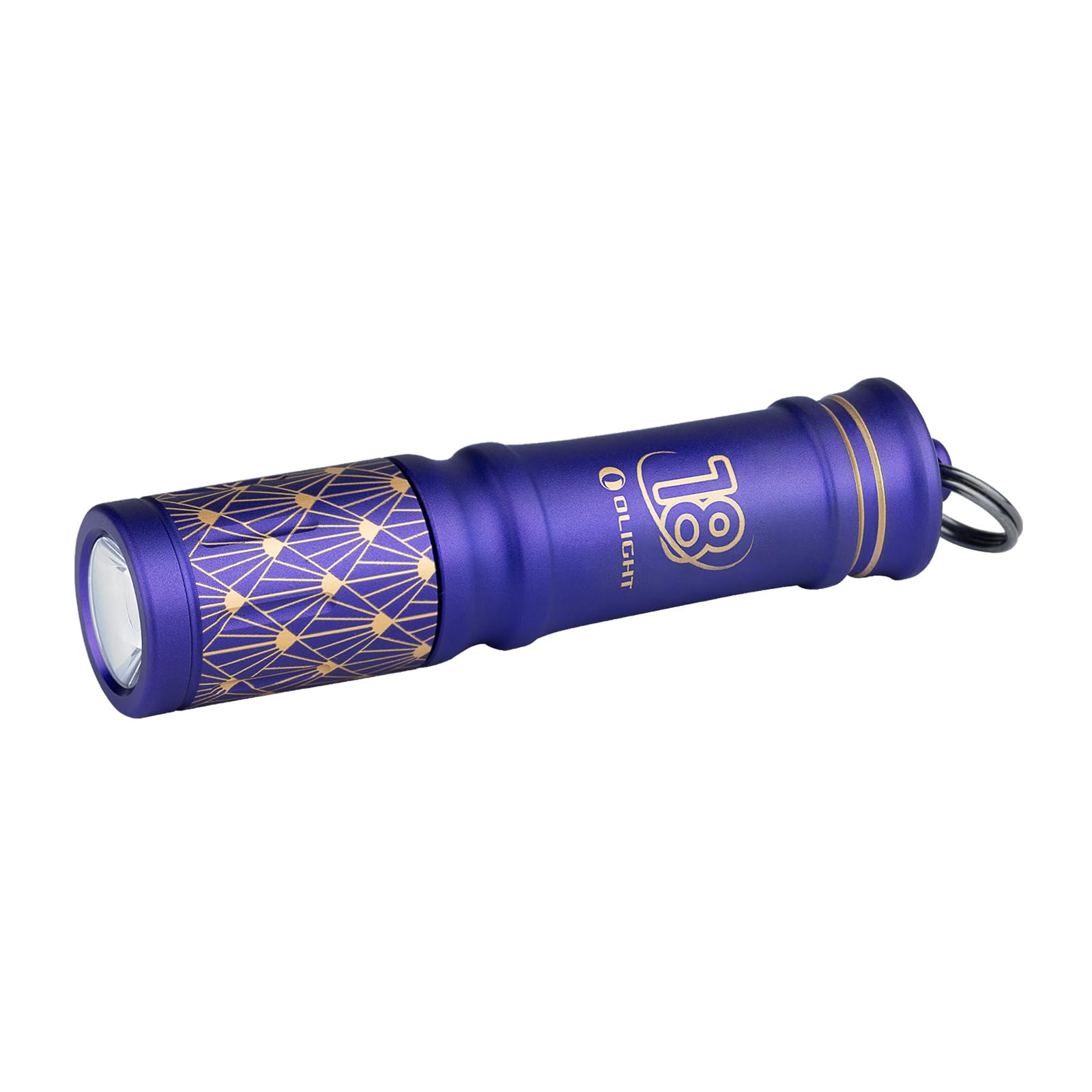 OLIGHT I3E EOS Keychain Flashlight - 90 Lumens, Aluminum, Waterproof, Purple Gold