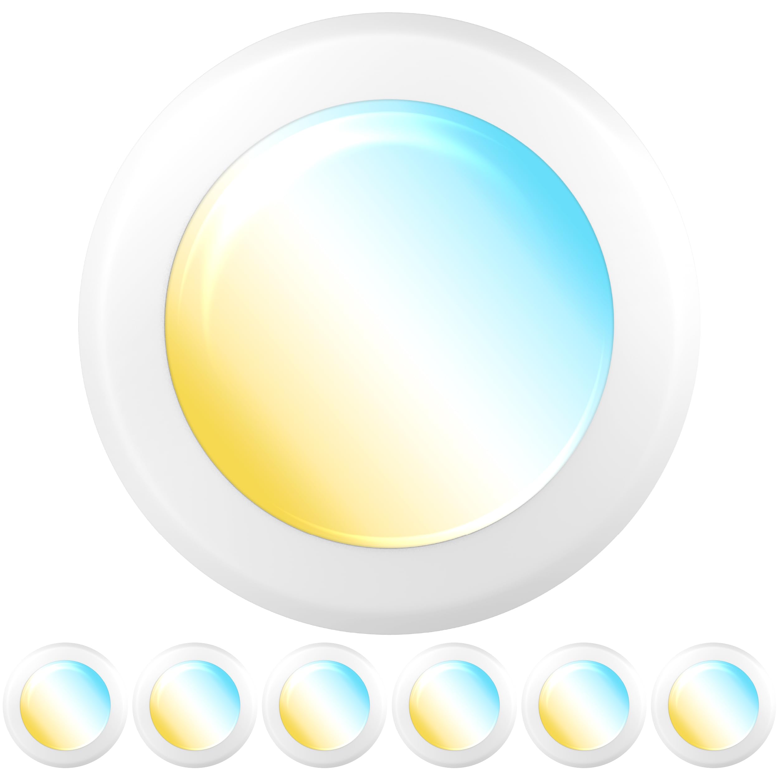 Sunco 6 Pack Led Disc Lights Ceiling 6 Inch, Flush Mount Disk Light, Recessed Can Lighting, 1050 Lm, 15W (75W Equivalent), Selec