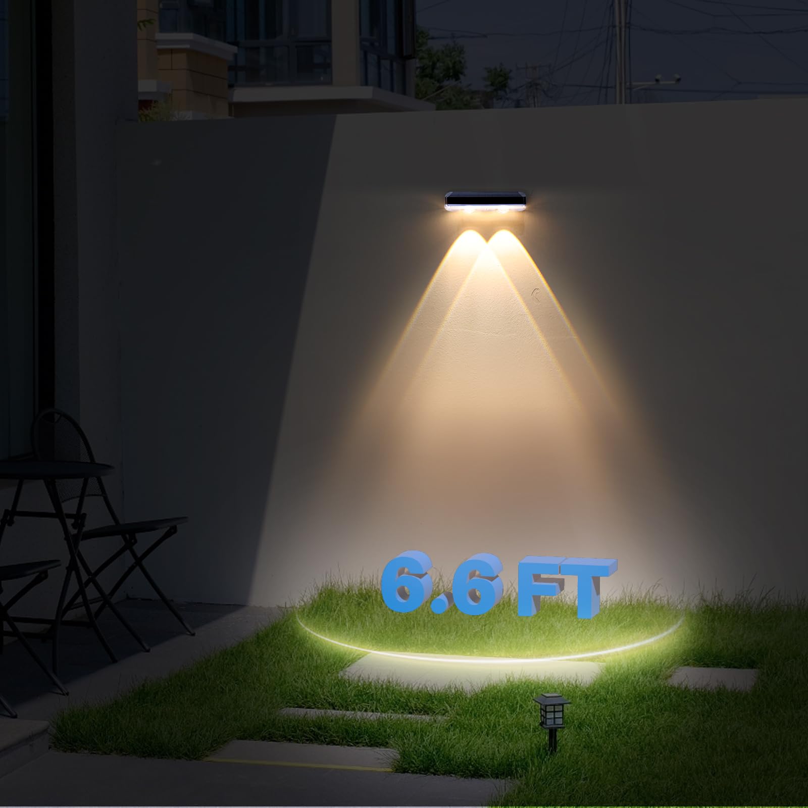 Xmnsoly Solar Powered Outdoor Lights 8 Pack  3 Modes Bright Led Lens Downlights Waterproof 3000/4000/6000K Dusk To Dawn Deck Lighting For Step  Porch  Mailbox