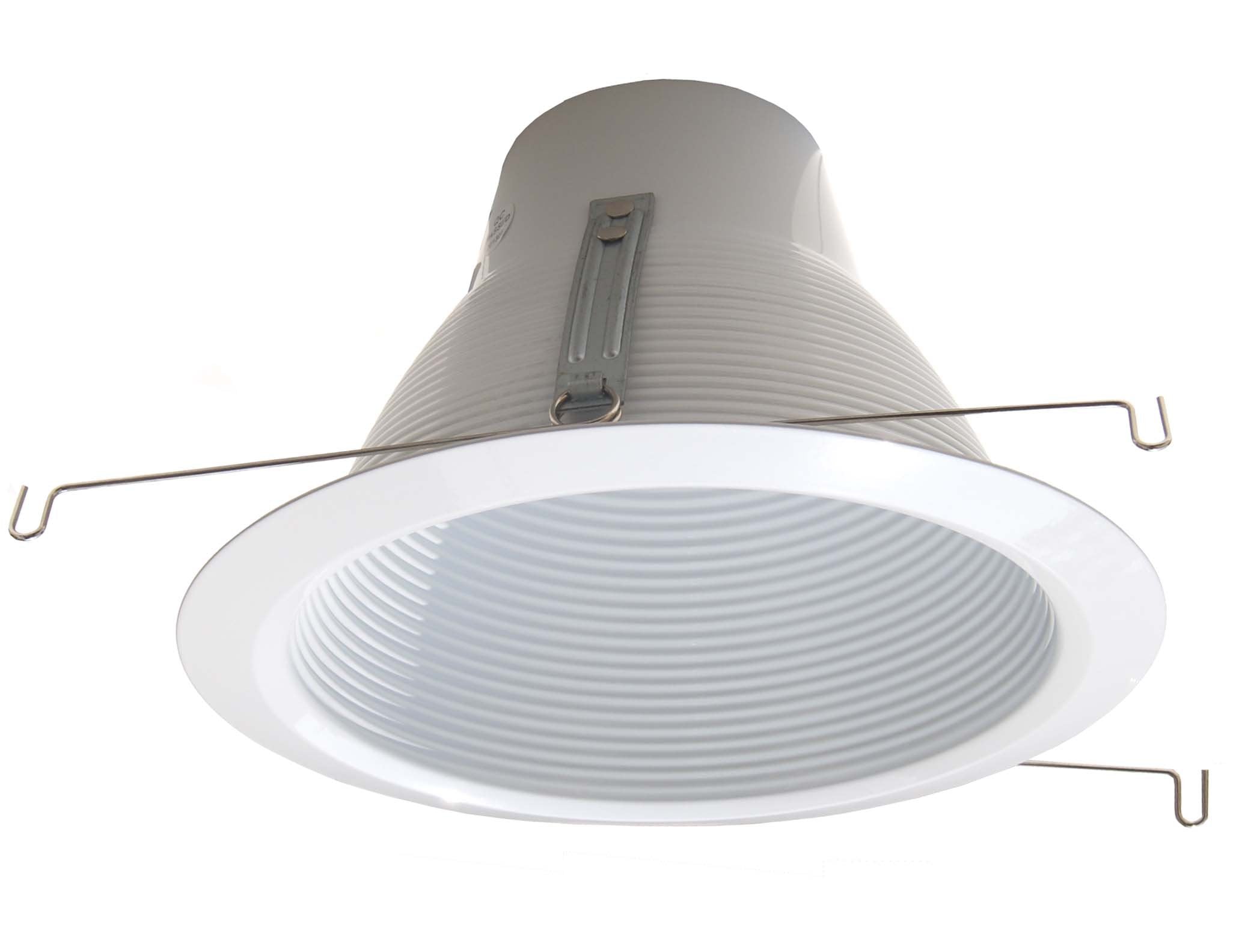 6&quot; Deep Self Flange Air-Shut Baffle Trim for Line Voltage Recessed Light-White