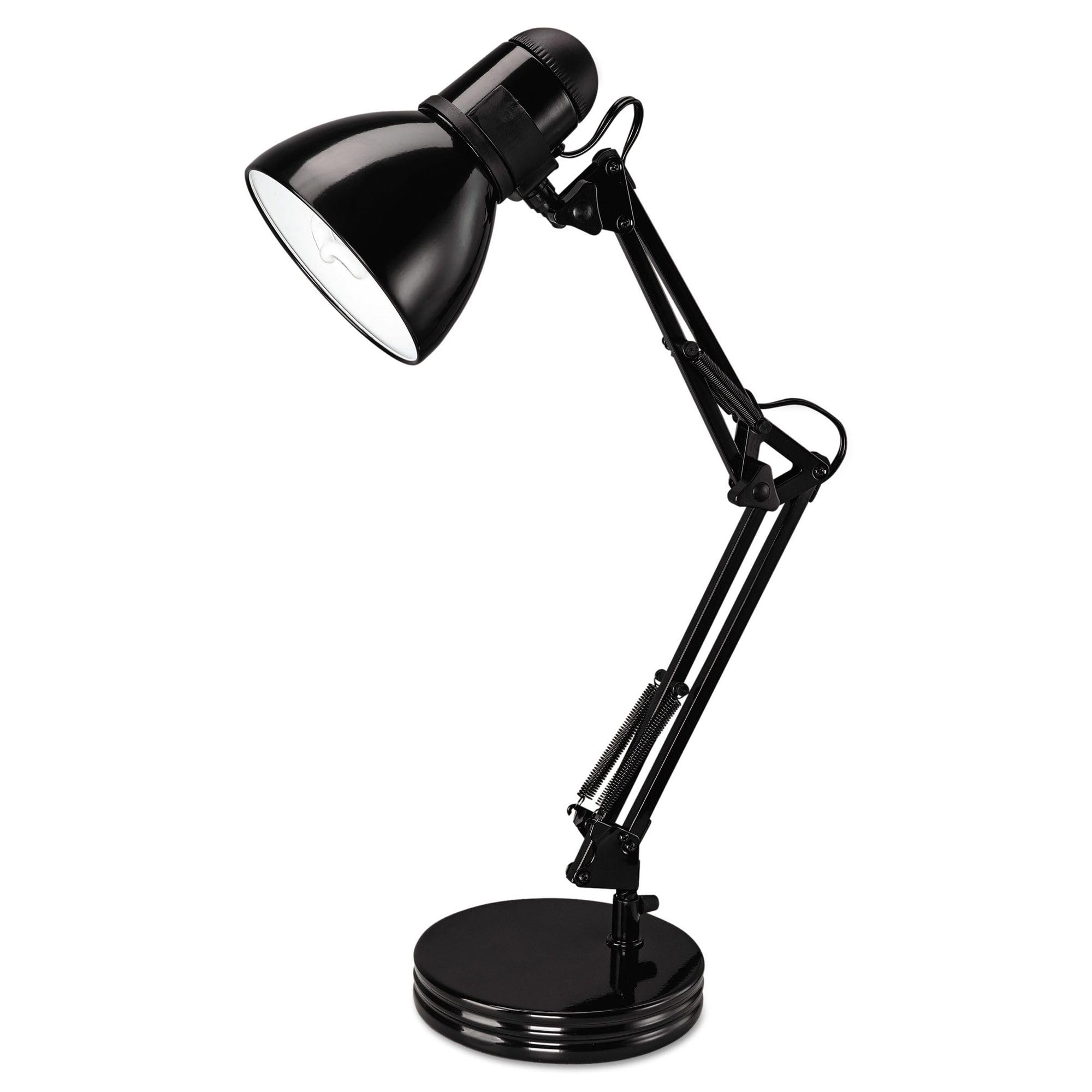 Alera Alelmp603B 6.75 In. W X 11.5 In. D X 22 In. H Adjustable Arm Architect Desk Lamp - Black