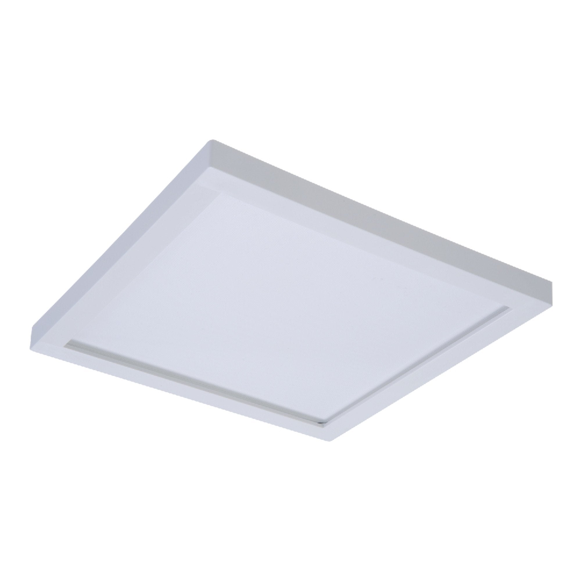 HALO Integrated LED Recessed Square Ceiling Light Trim, 5 & 6 in., 4000K Cool White, Aluminum, Model SMD6S6940WH