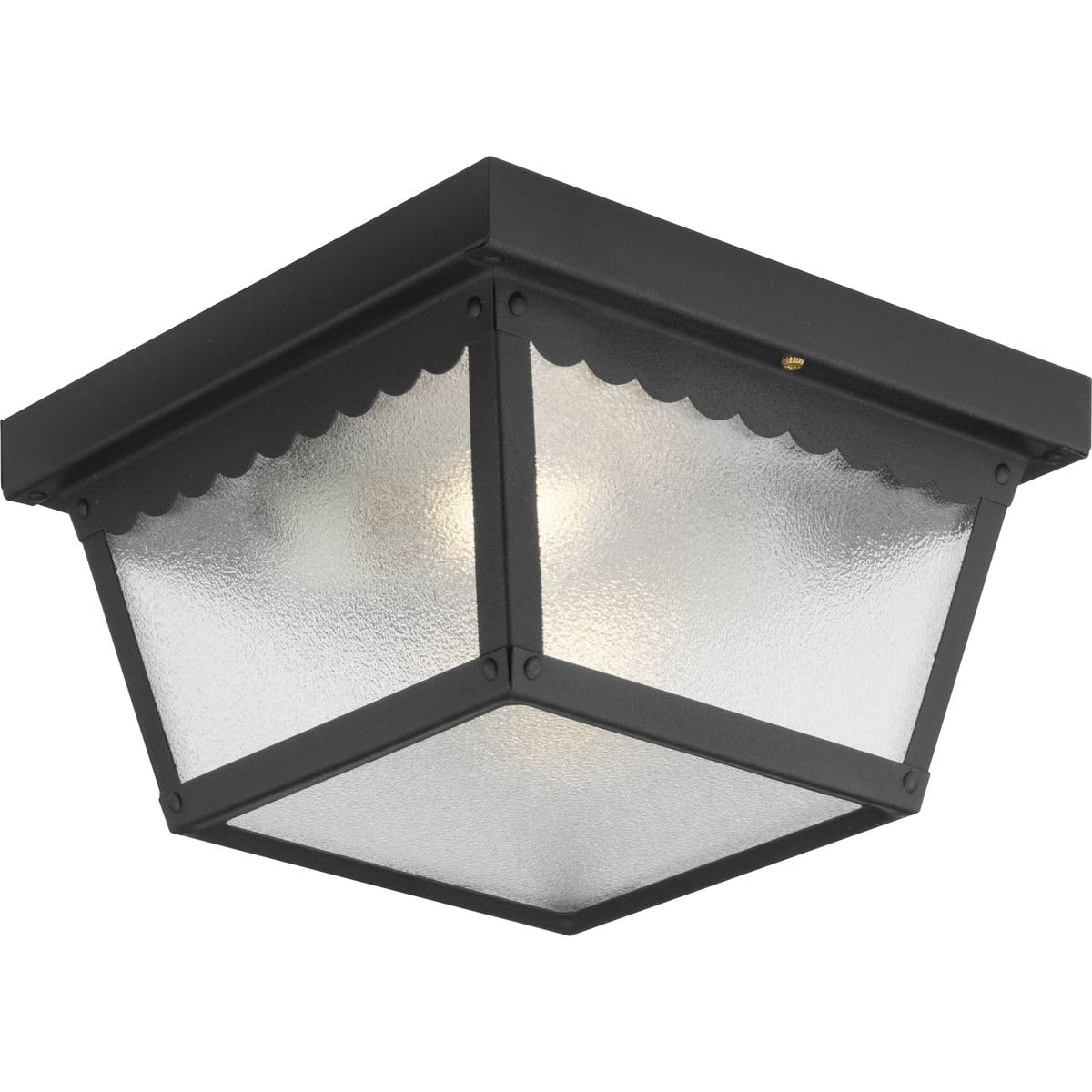 Progress Lighting P5729-31 Transitional Indoor Outdoor Close To Ceiling Flush Mount Light, 9.25-Inch Diameter X 5-Inch Height, M