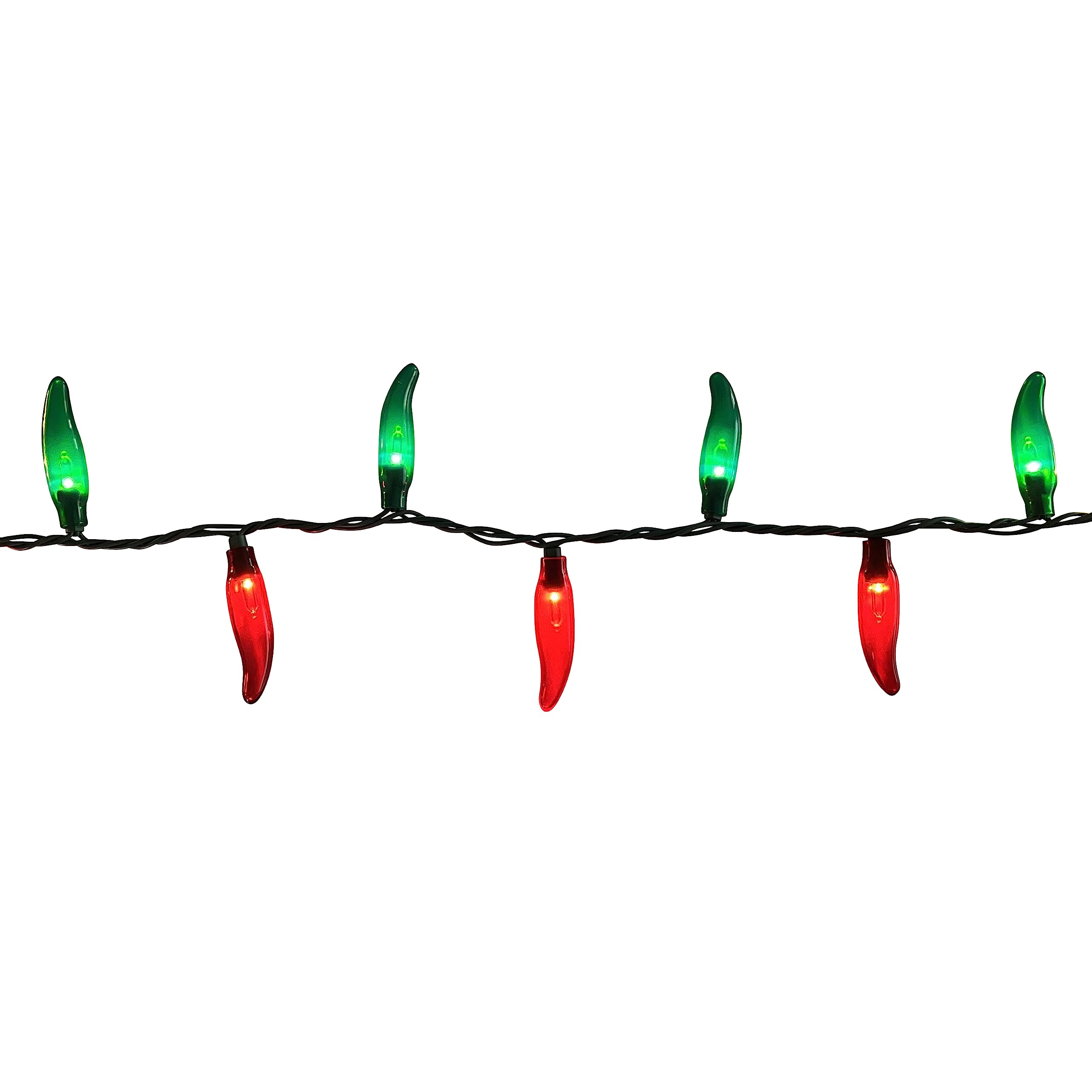 LETS FIESTA Chili Pepper Light Covers - 50 Multicolor LED String Lights for Indoor/Outdoor Parties, Christmas & Fiestas
