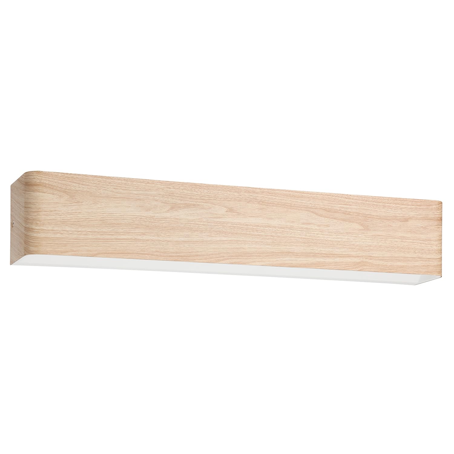 Dublin 1-Light Integrated LED Bath/Vanity - Natural Wood Finish - White Diffuser