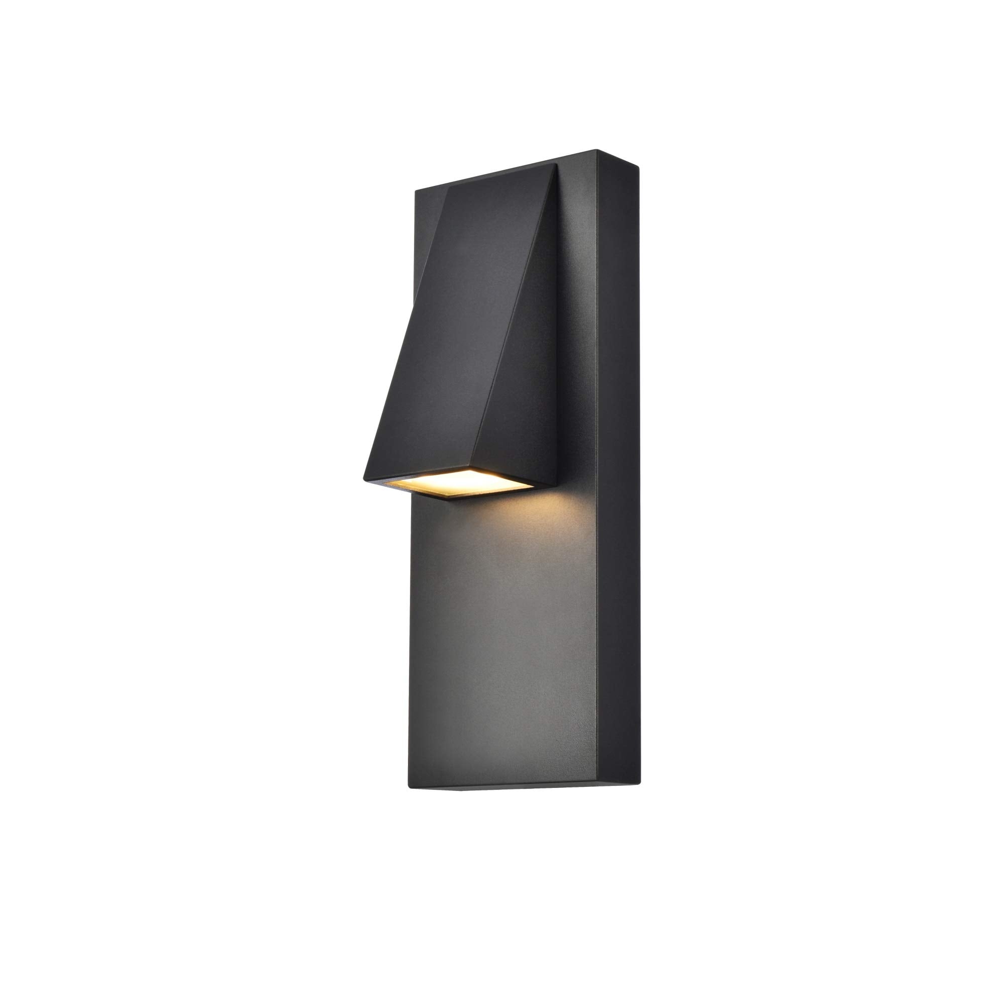 Living District Raine LED Wall Sconce, Aluminum, Black, Model LDOD4006BK