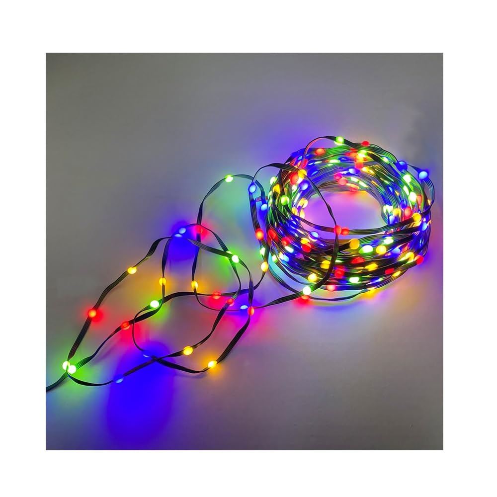 Celebrations 9071287 16.6 ft. Basic LED Micro Dot-Fairy Bulb Count 100 String Christmas Lights Multi Color & Warm White - Pack o