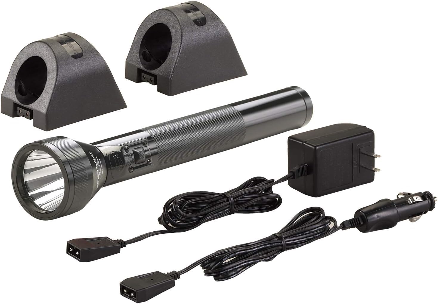 Streamlight 20703 Sl-20L 450-Lumen Full Size Rechargeable Led Flashlight With 120-Volt Ac/12-Volt Dc Smart Charger, 2 Sleeves, B