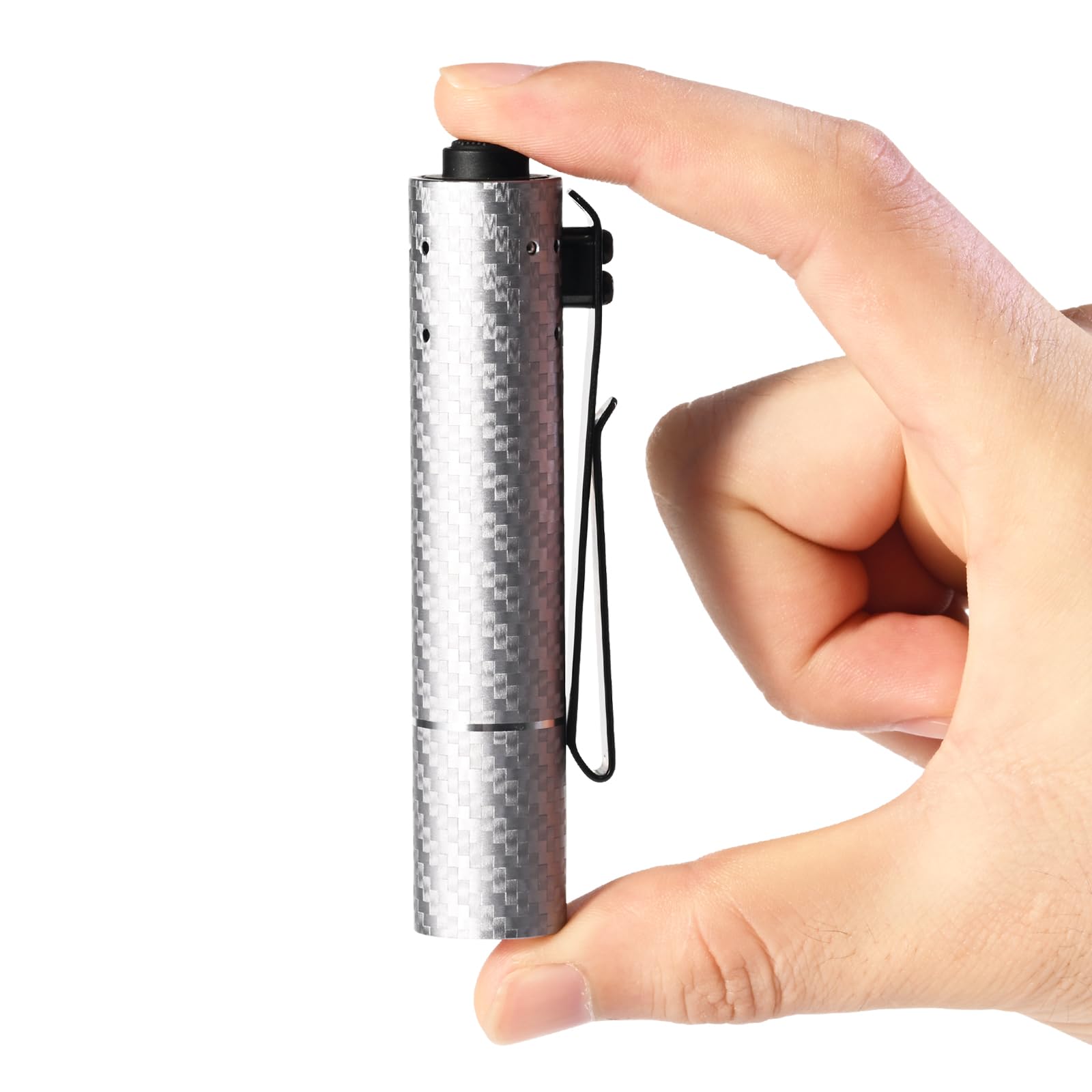 ACEBEAM Rider RX EDC Flashlight, 1000 Lumens, Aluminum, Carbon Fiber White, Rechargeable, Compact for Camping and Emergency