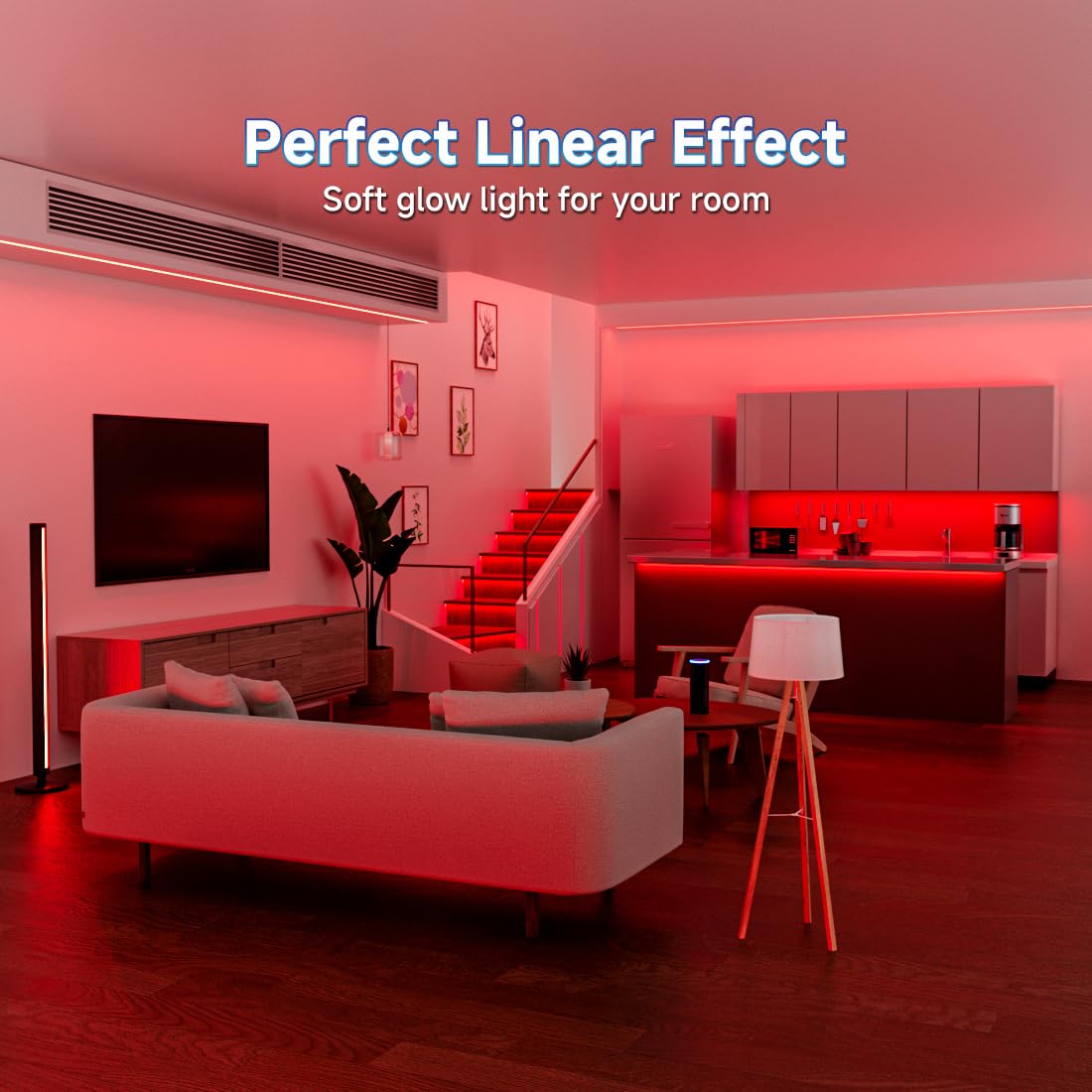 Btf-Lighting Fcob Usb Powered Red Color Cob Led Strip Lights 6.56Ft 640Leds 5V 8Mm Width 90+ High Cri Ultra Bright Flexible Light For 3D Printer Tv Backlight Display Cabinet Pc Diy Decor