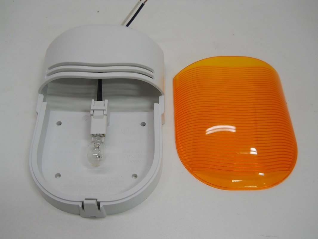 Command Electronics 12V Amber Rv Camper Trailer Porch Security Scare Outside Light/Single Bulb