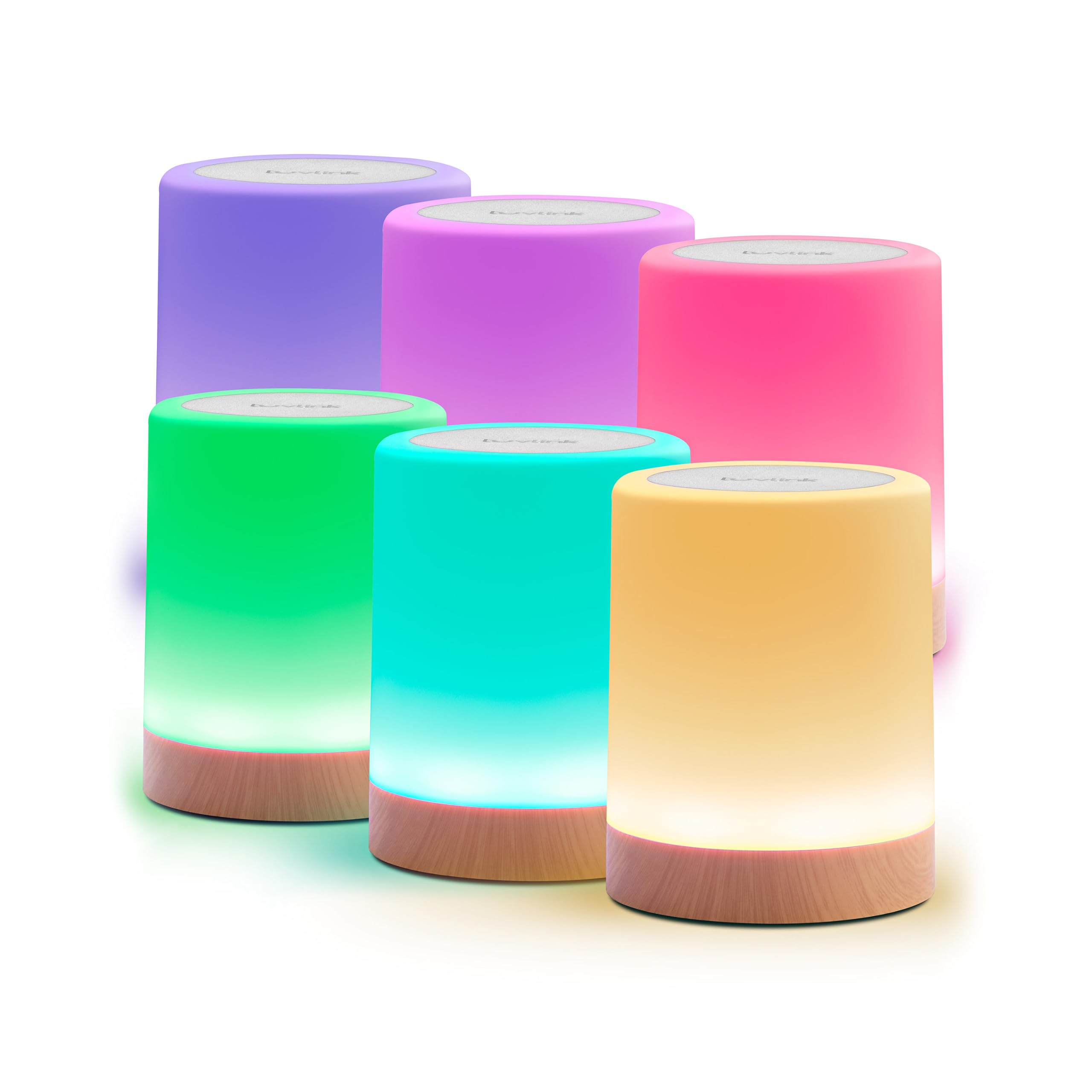 Friendship Lamp v2 by LuvLink - Extended Wifi Range - Simple Bluetooth Setup (Set of Six)