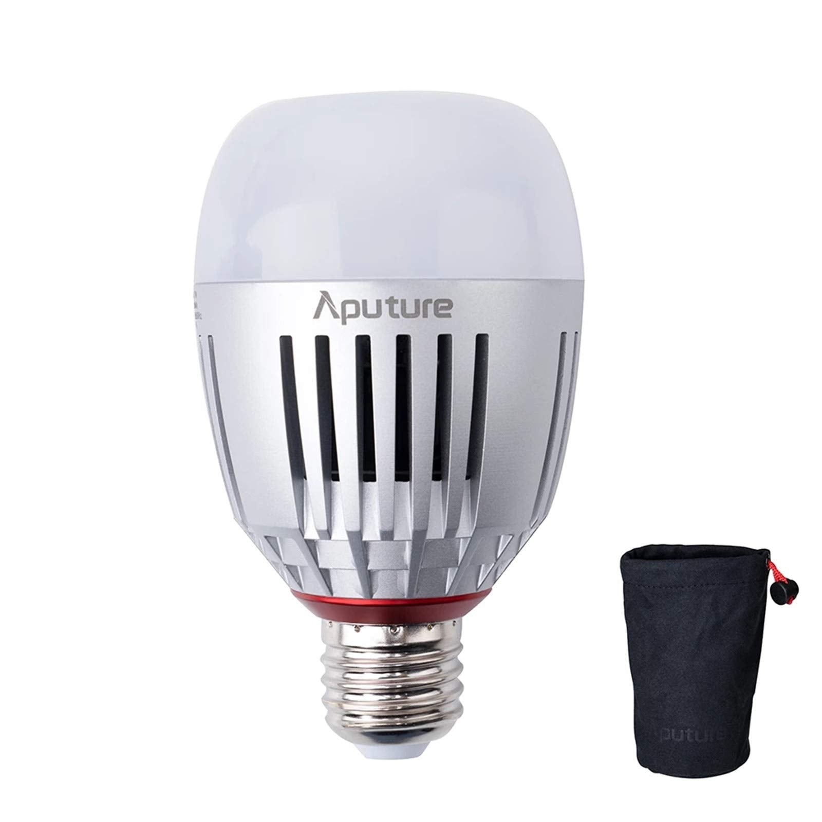 Aputure Accent B7C Smart Led Light Bulbs,1 Pack,7W Rgbww,2000K-10000K Bi Color,Cct/Hsi/Fx Mode,App Control Built-In Battery, E26