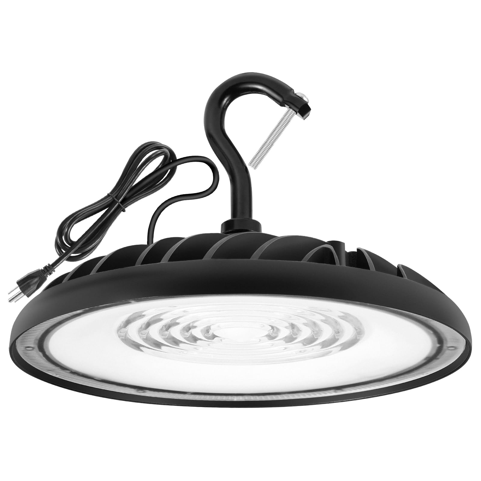 SYLVANIA UFO LED High Bay Light, 100W, 11,000 LMS, 5000K, Daylight, 120V with 6 Foot Cord/Plug, High Bay Led Shop Lights for Com