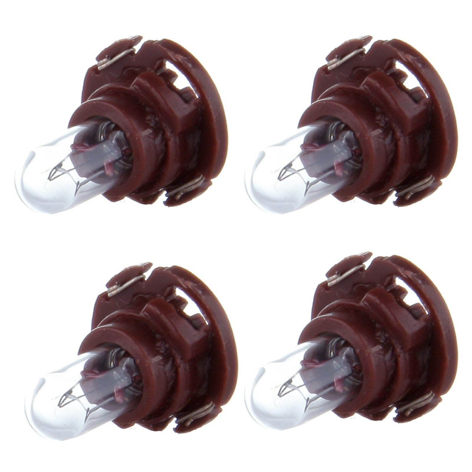 cciyu 4 Pack Neo Wedge Halogen Instrument Dash A/C Light Bulbs 12V (T5/T4.7 brown)