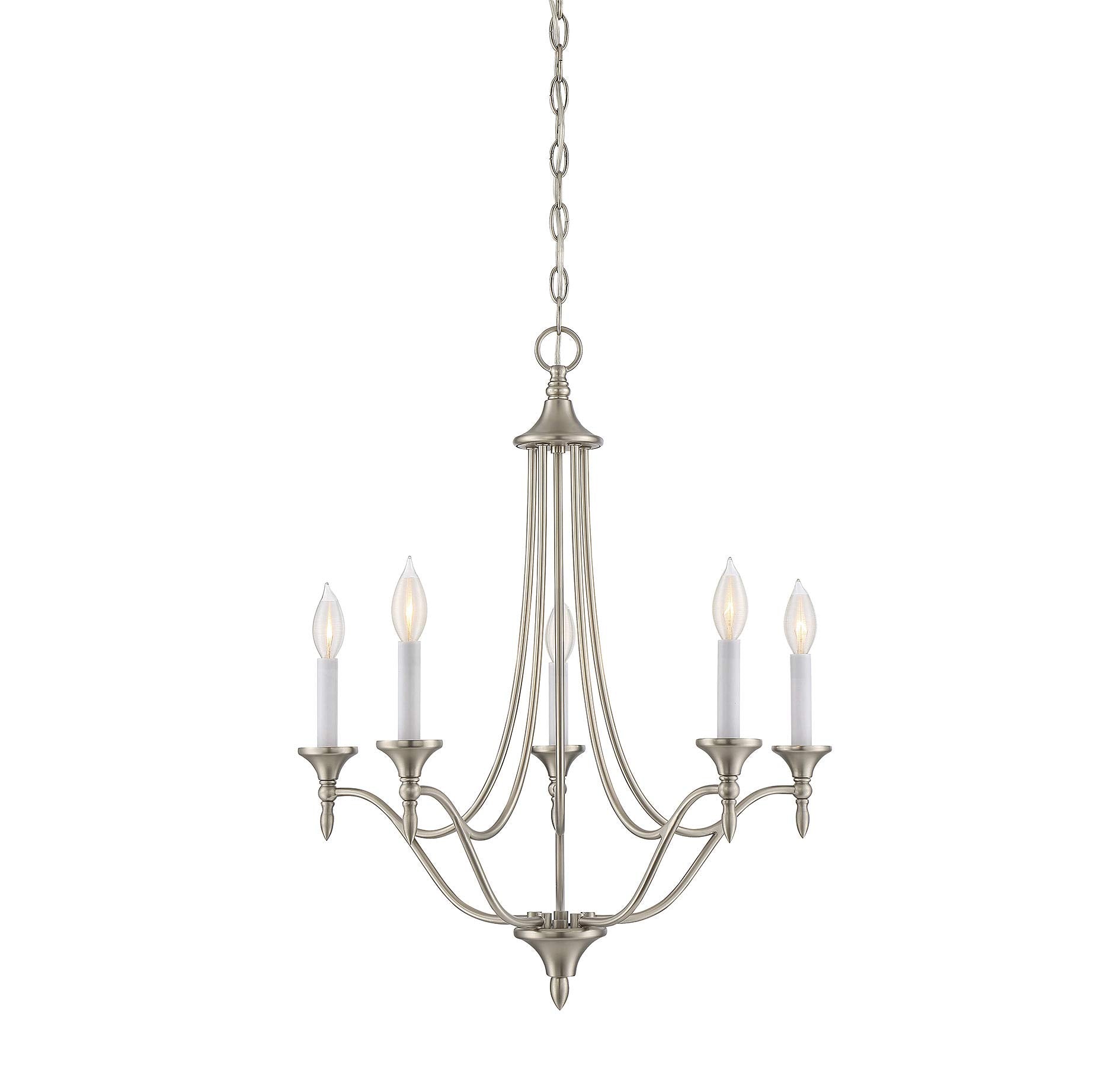 Savoy House 1-1008-5-SN Herndon 5-Light Chandelier in Satin Nickel Finish