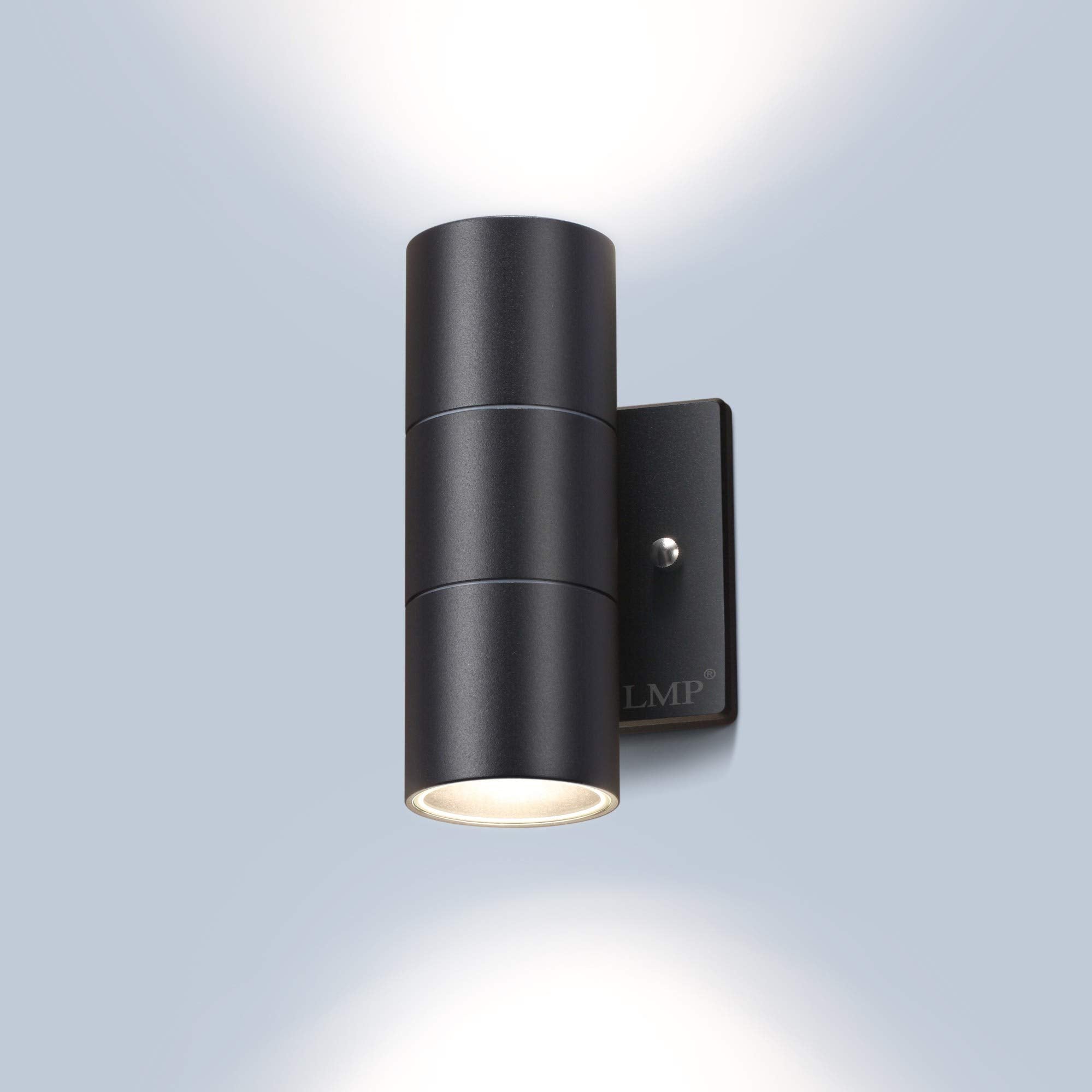 LMP Modern Outdoor Wall Light, Black Aluminum Finish, 1 Pack, Model ZY-B1005BLACK1