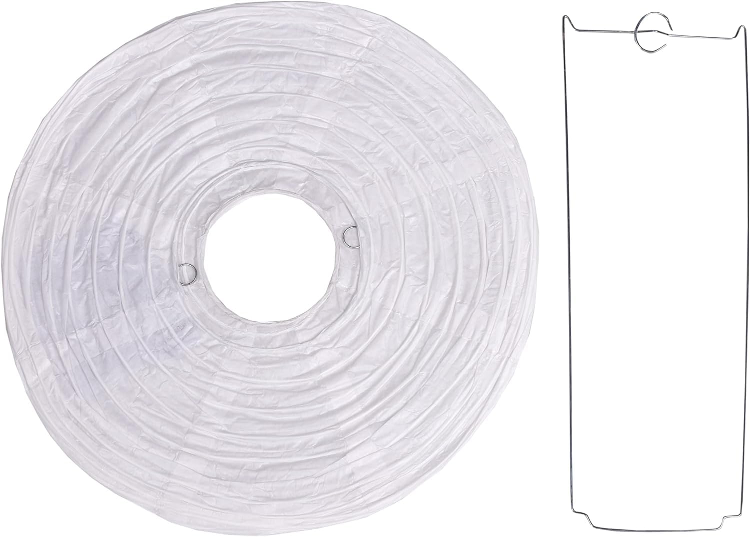 Pack Of 6 Round Paper Lantern Lamp Paper Lanterns Party Decorations White, 16''/40Cm)