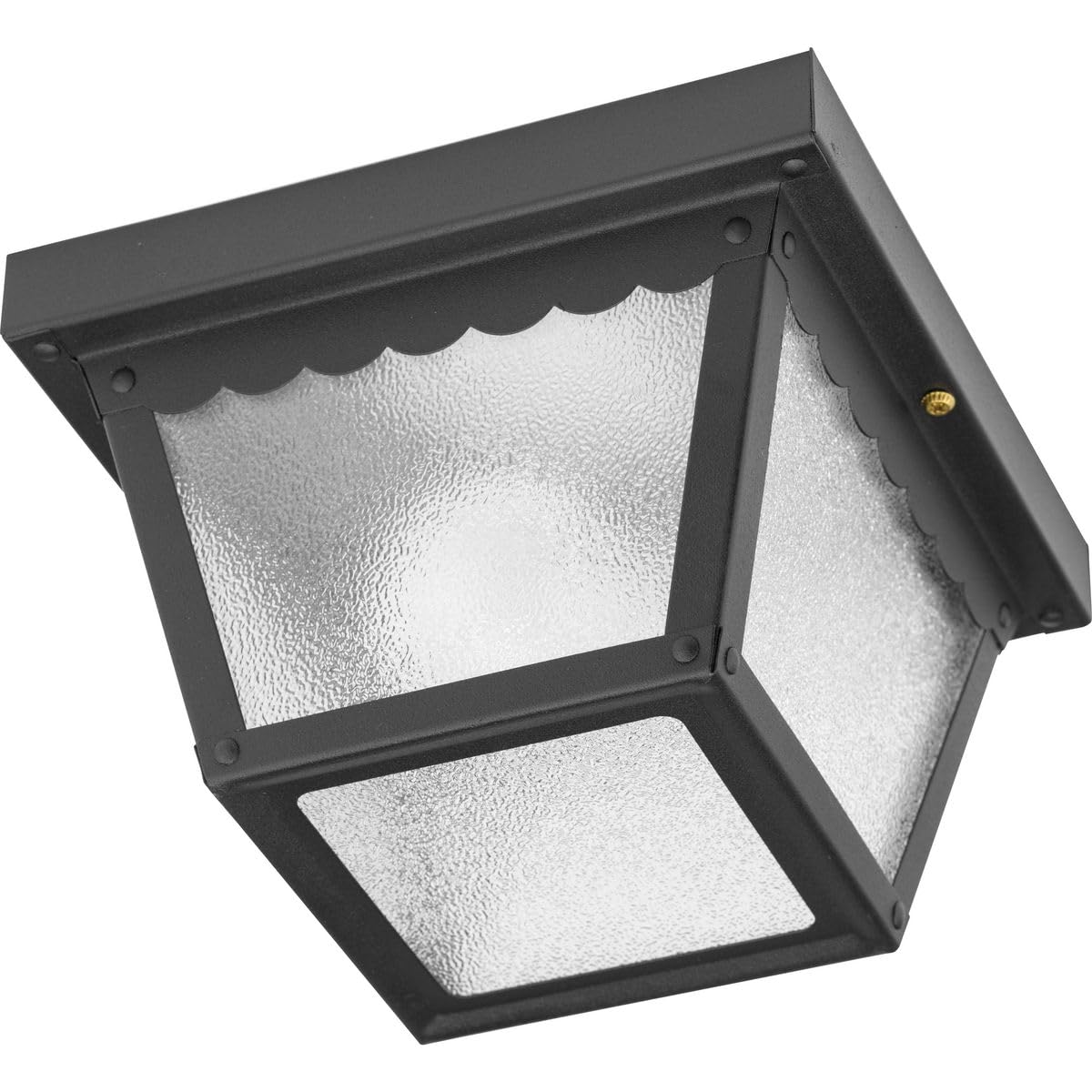 Progress Lighting P5727-31 Transitional Indoor Outdoor Close To Ceiling Flush Mount Light, 7.5-Inch Diameter X 5-Inch Height, Ma