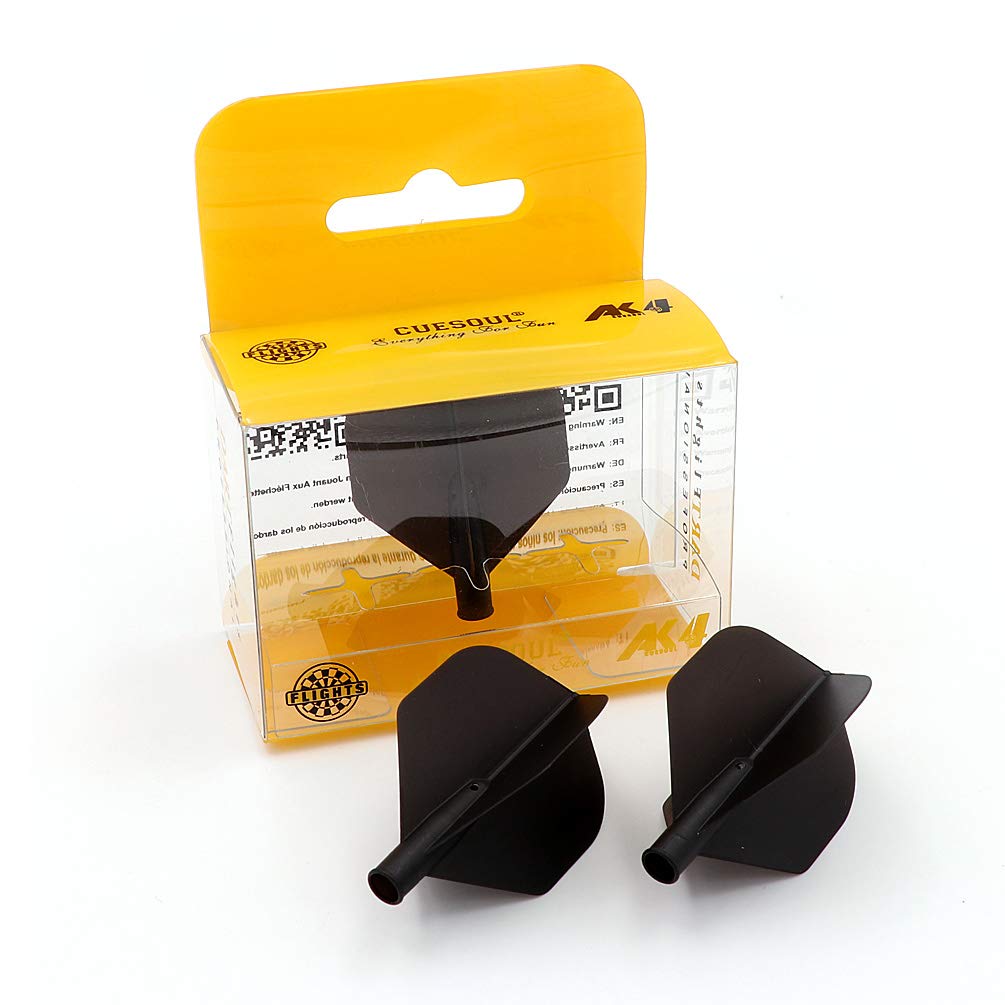 Cuesoul Tero Ak4 Black Dart Flights Standard,Set Of 3 Pcs